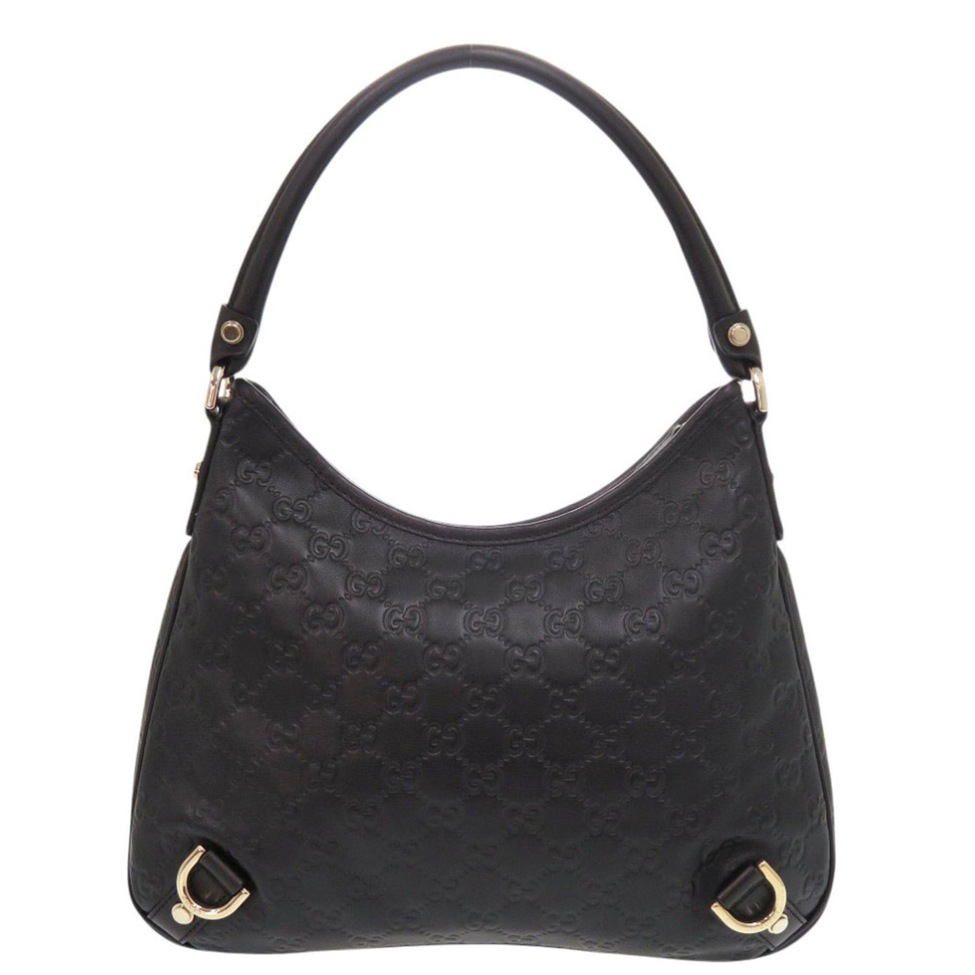 Gucci Black Leather Handbag Shoulder Bag