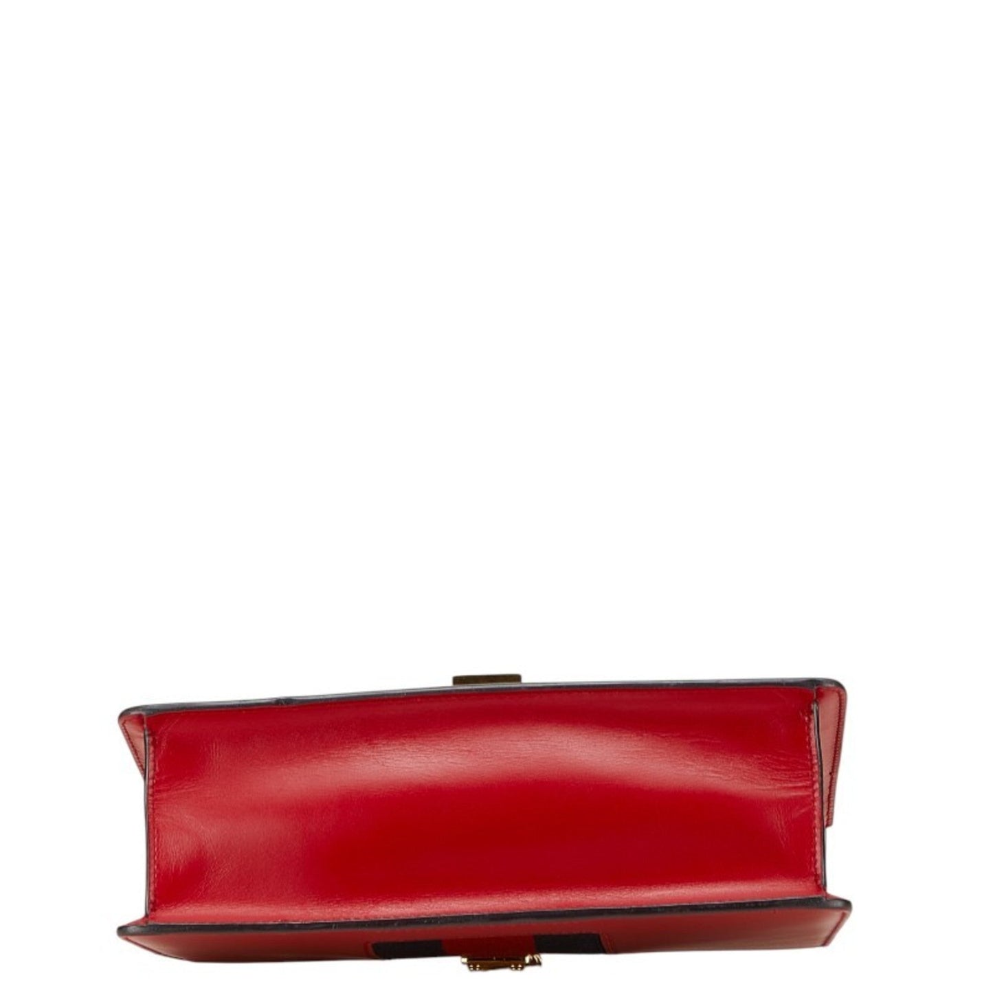 Gucci Navy Red Color Leather Shoulder Bag