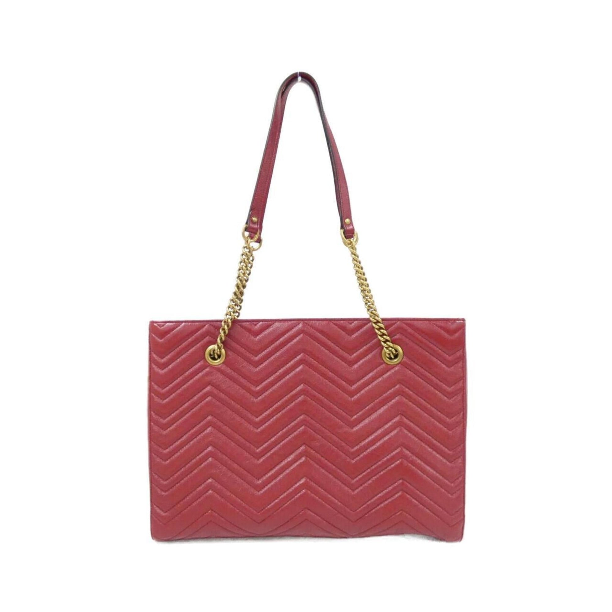 Gucci Red Color Leather Shoulder Bag
