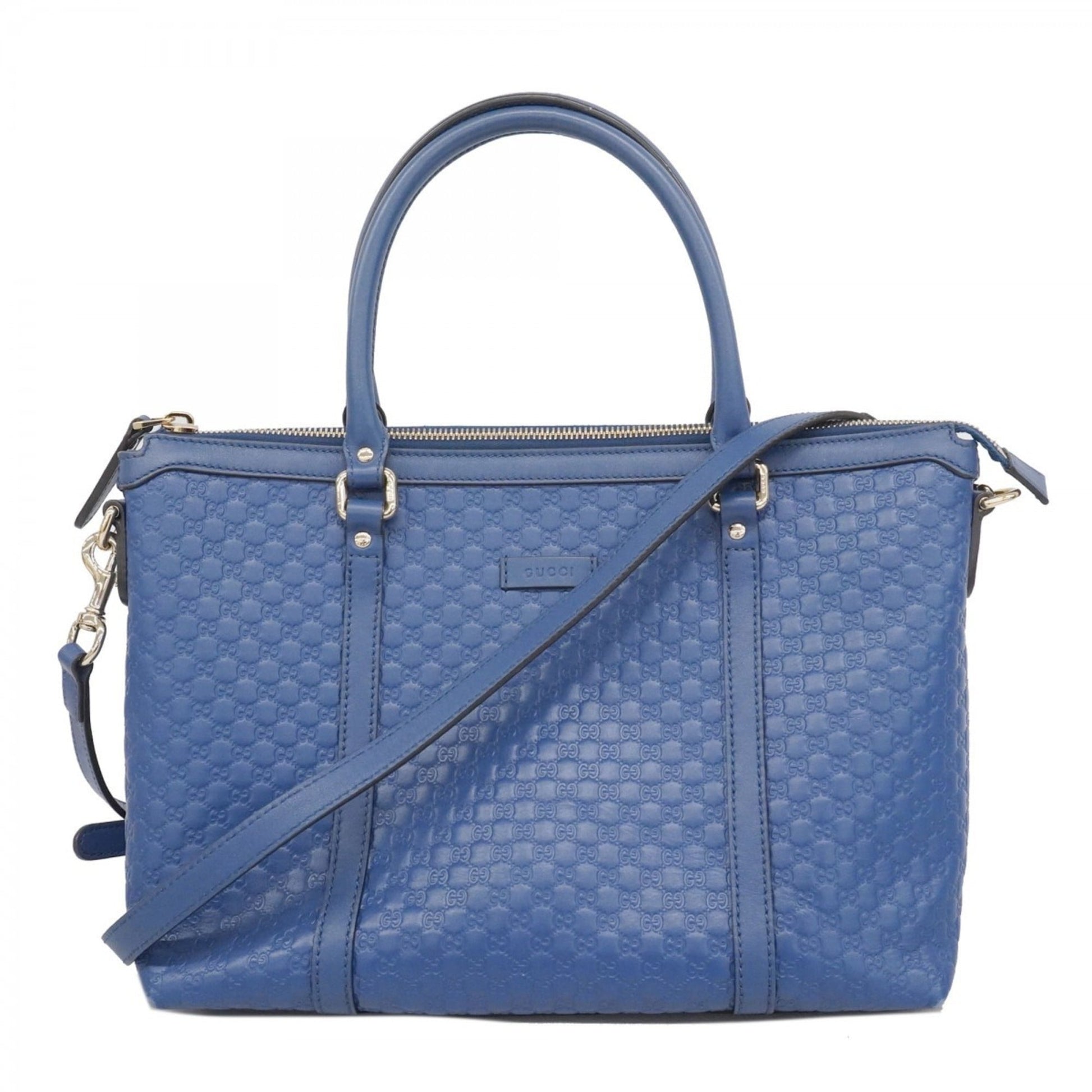 Gucci Blue Leather Handbag
