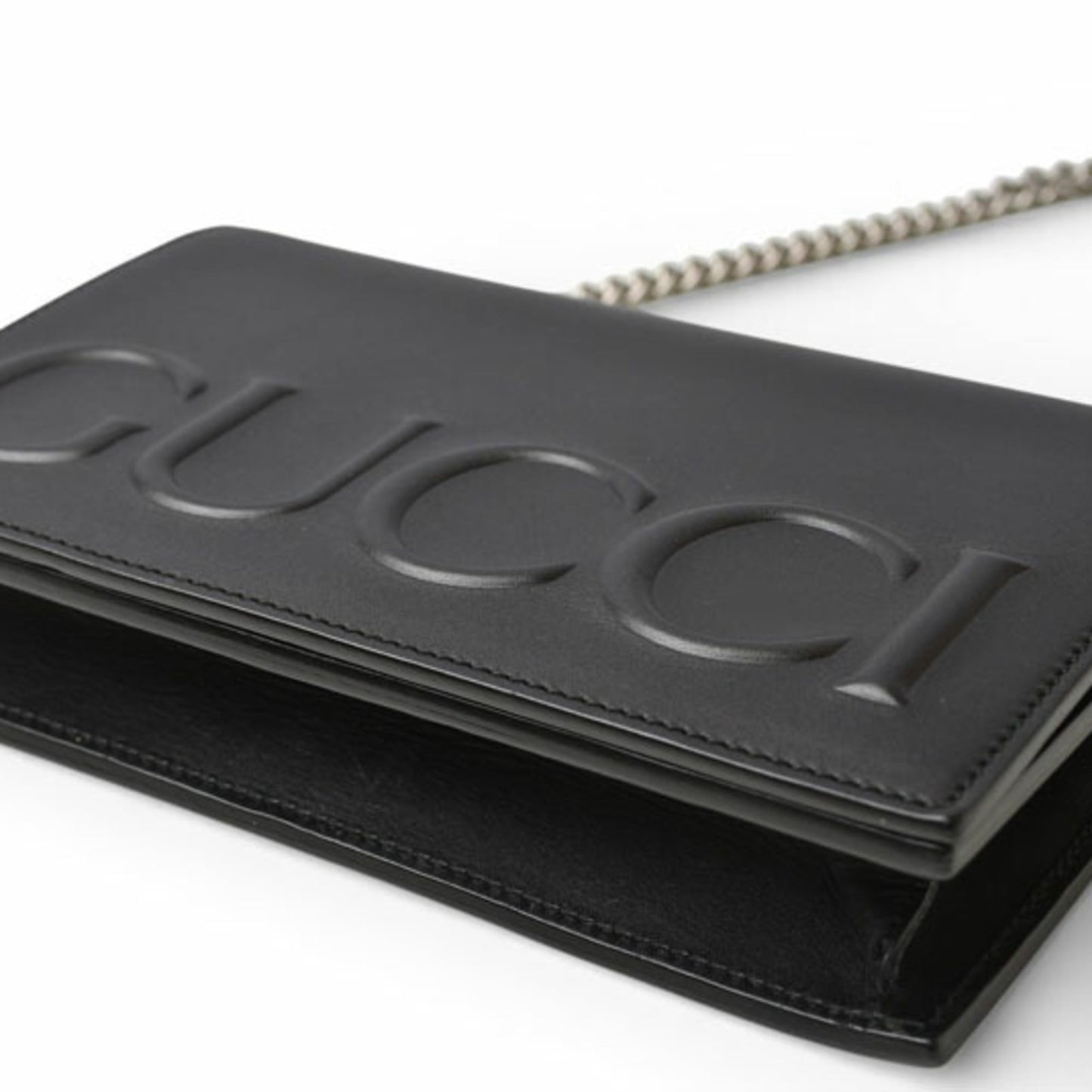 Gucci Black Leather Clutch Bag Shoulder Bag