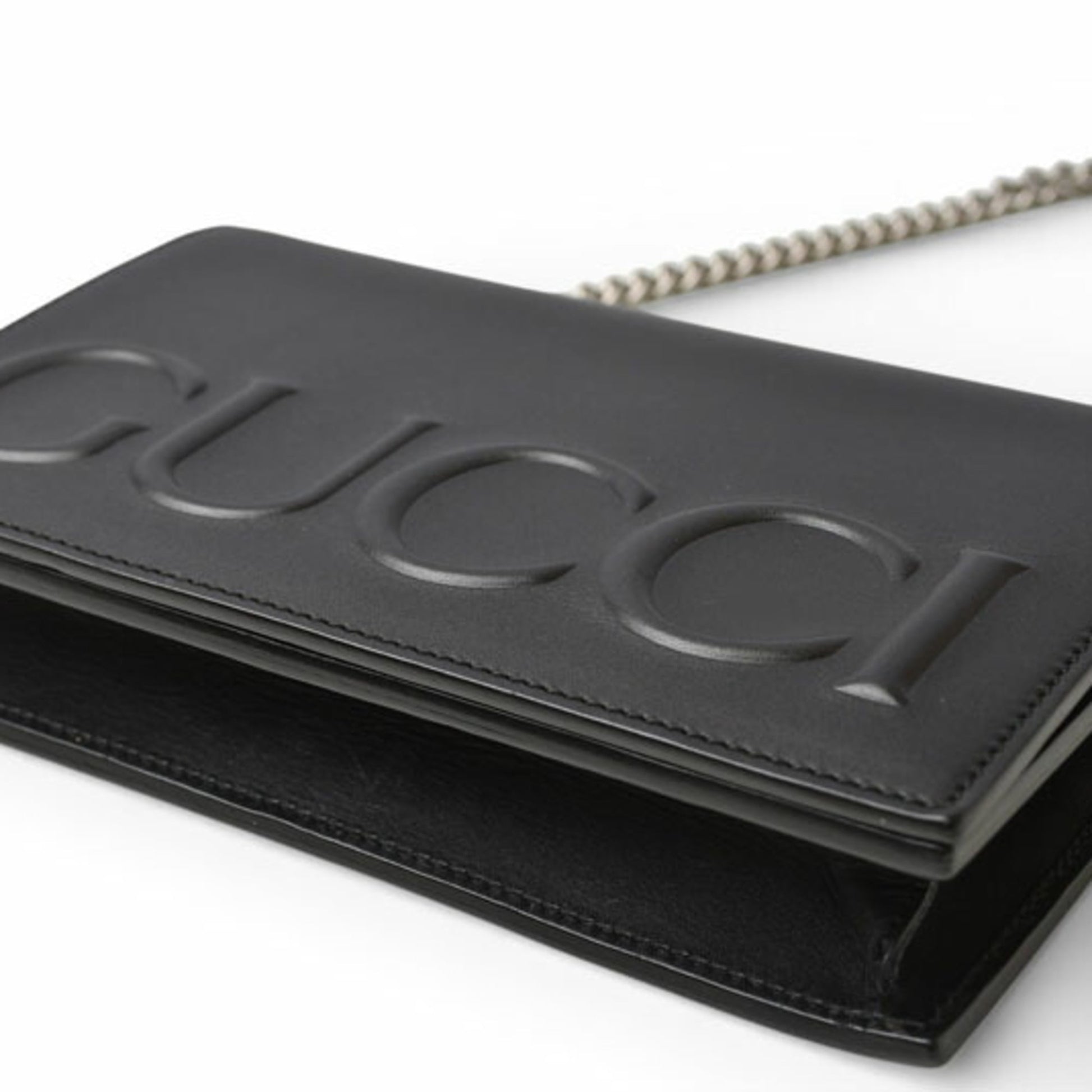 Gucci Black Leather Clutch Bag Shoulder Bag