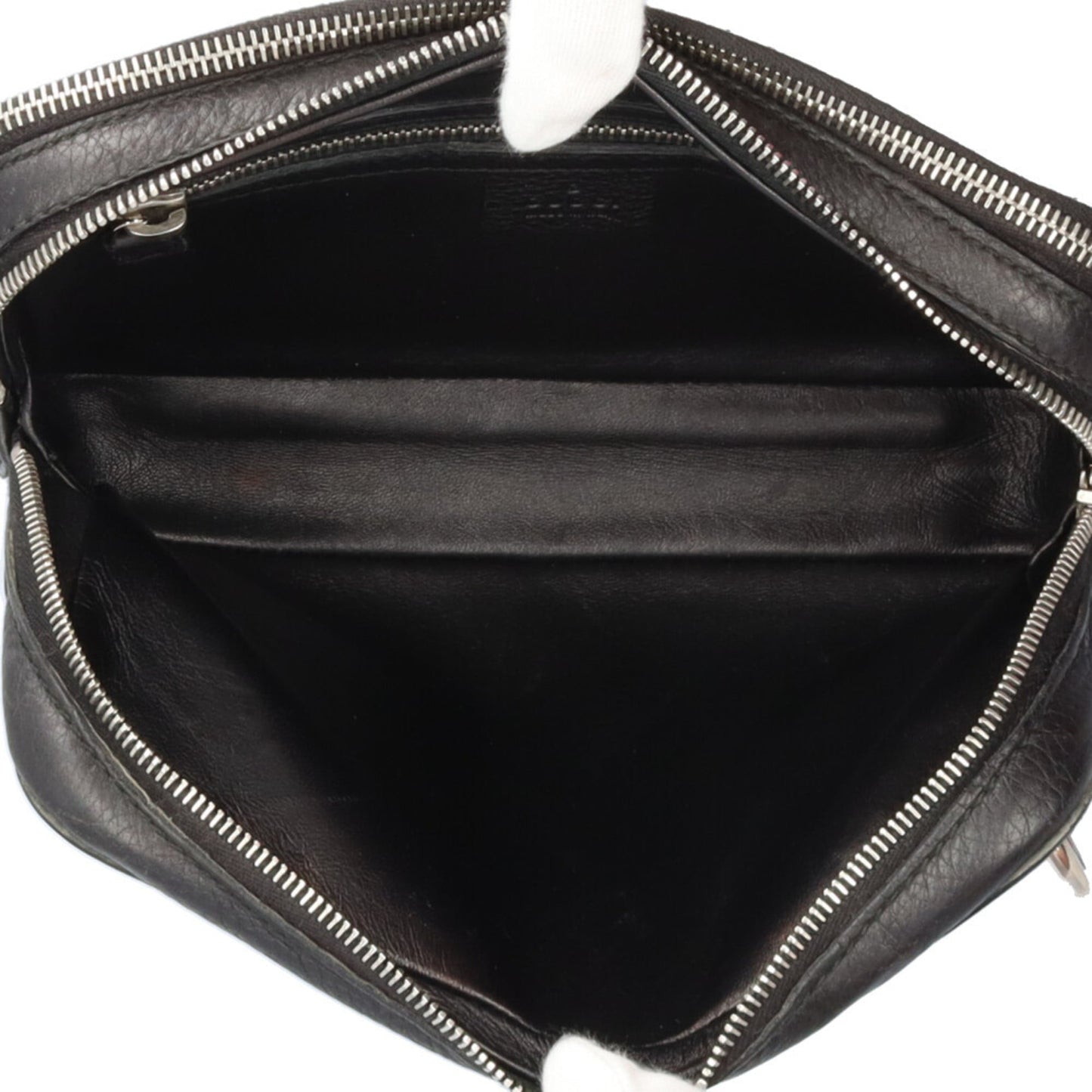 Gucci Black Leather Clutch Bag