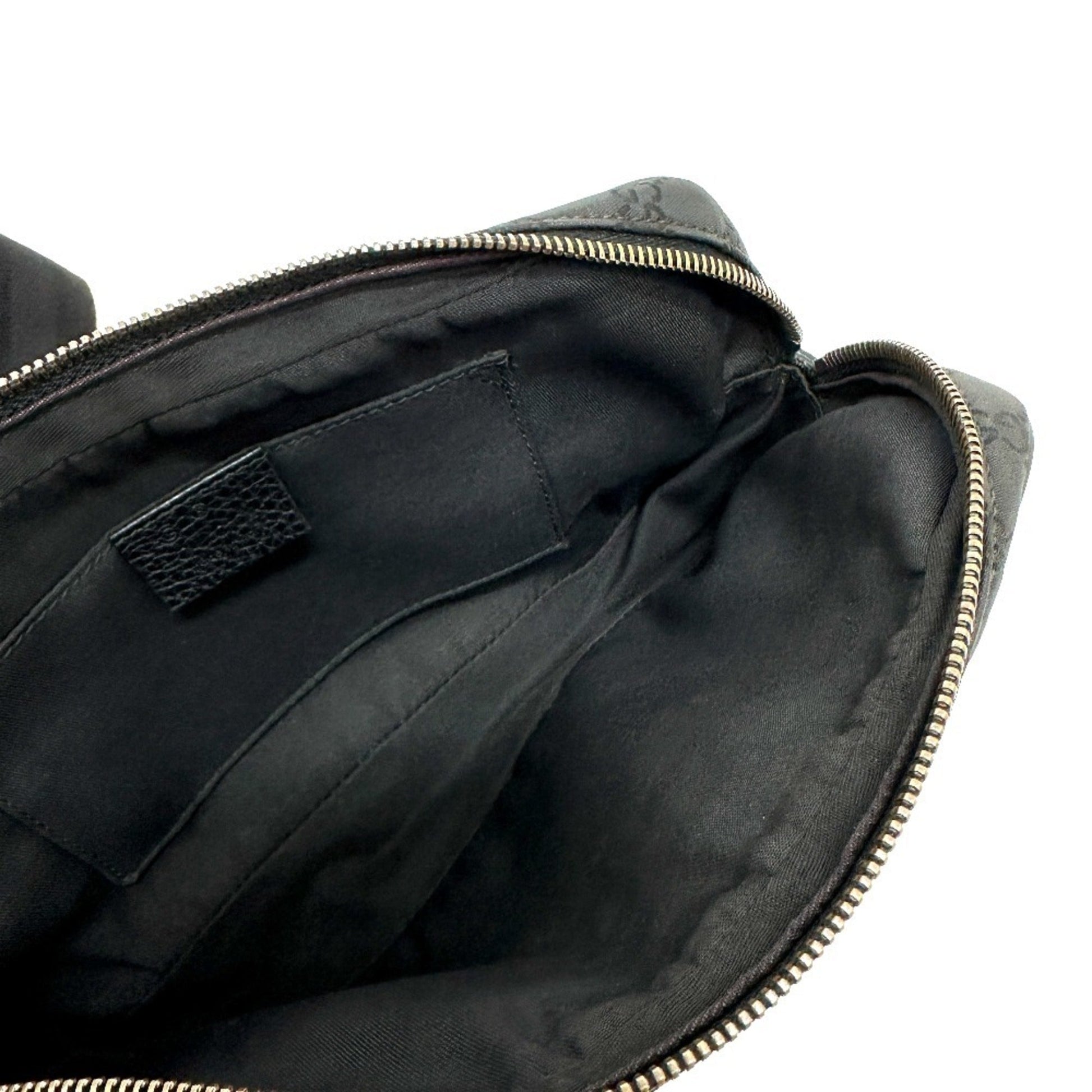 Gucci Black Nylon Leather Sling Bag
