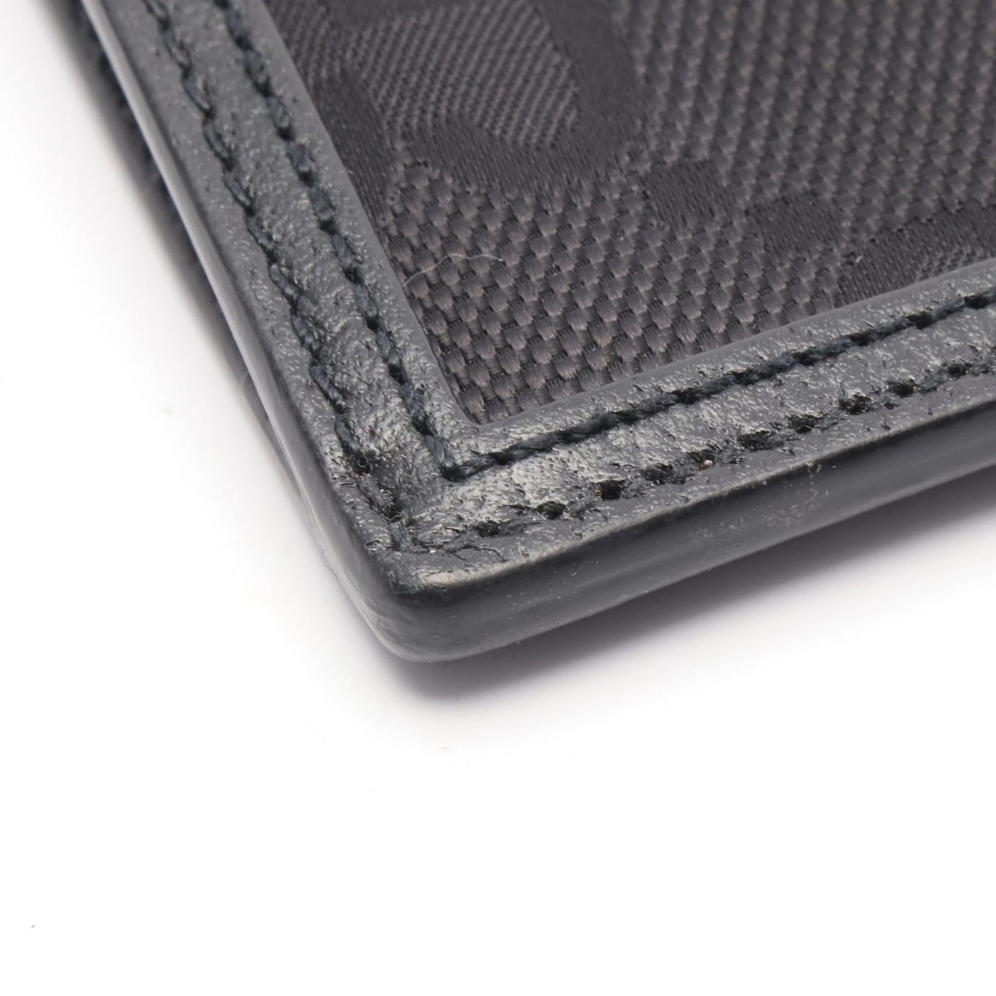 Gucci Black Nylon Canvas Leather Clutch Bag