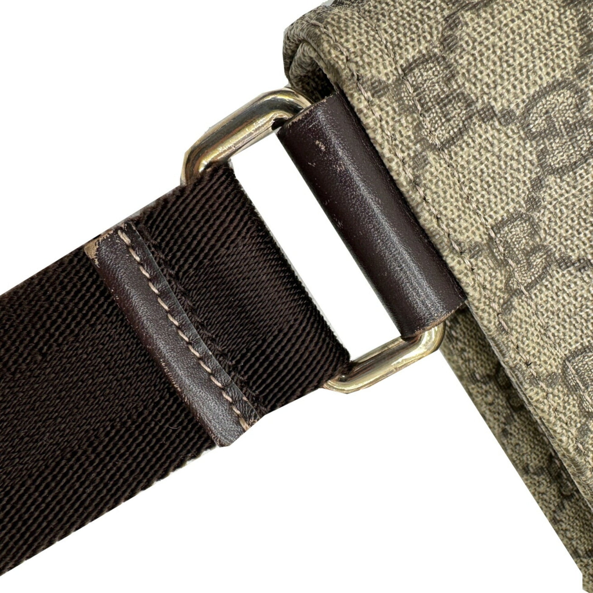 Gucci Brown Pvc Leather Shoulder Bag