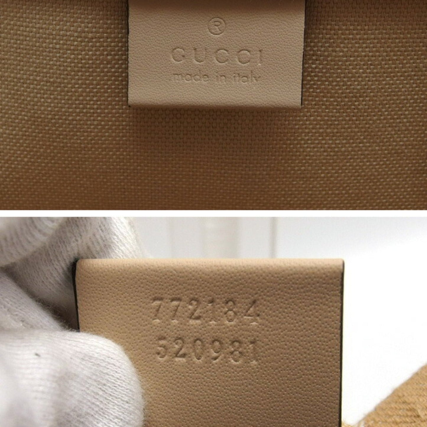 Gucci Ophidia Beige Canvas Handbag Tote Bag