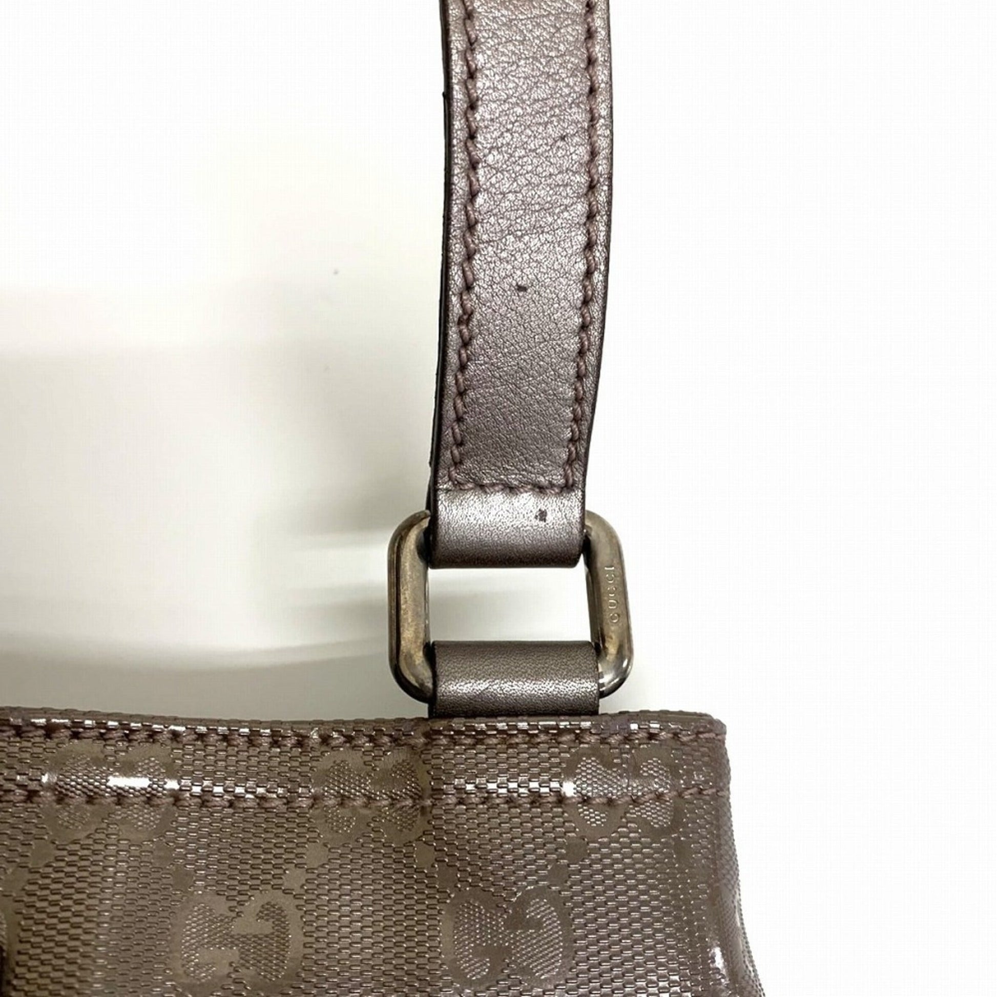 Gucci Gg Imprimé Metallic Pink Gg Imprimé Shoulder Bag Sling Bag