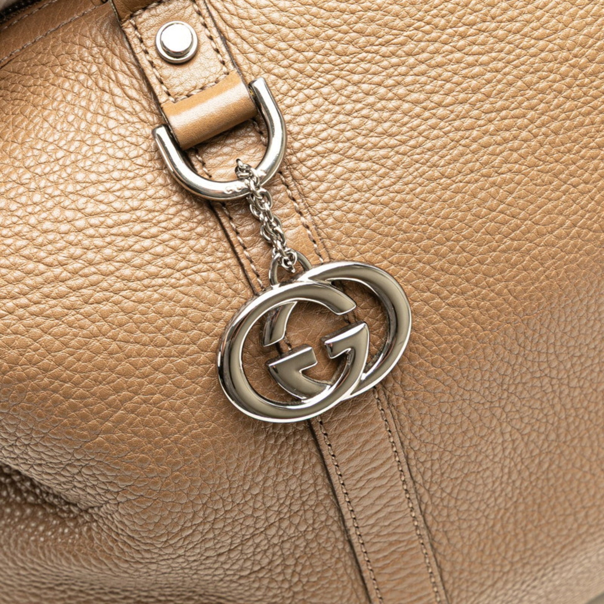Gucci Brown Leather Shoulder Bag Tote Bag