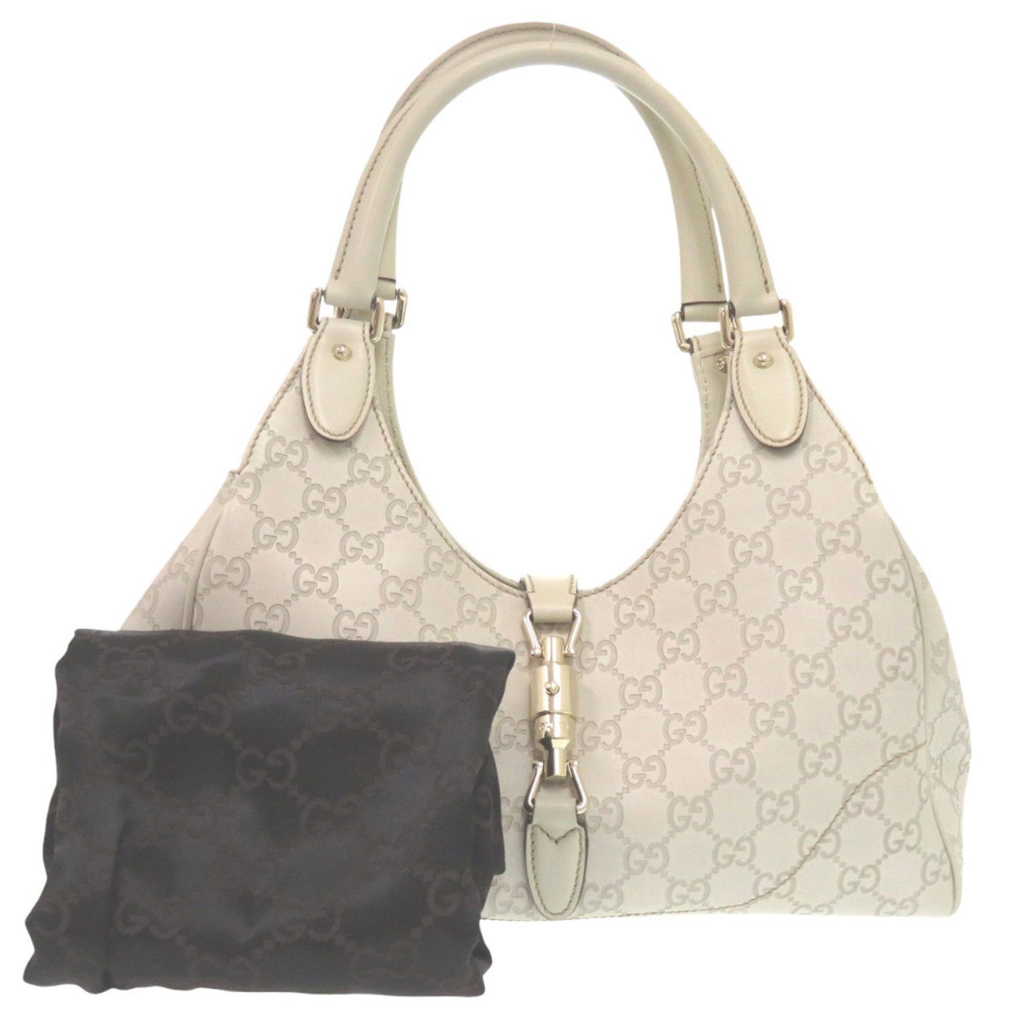 Gucci Ivory Leather Shoulder Bag