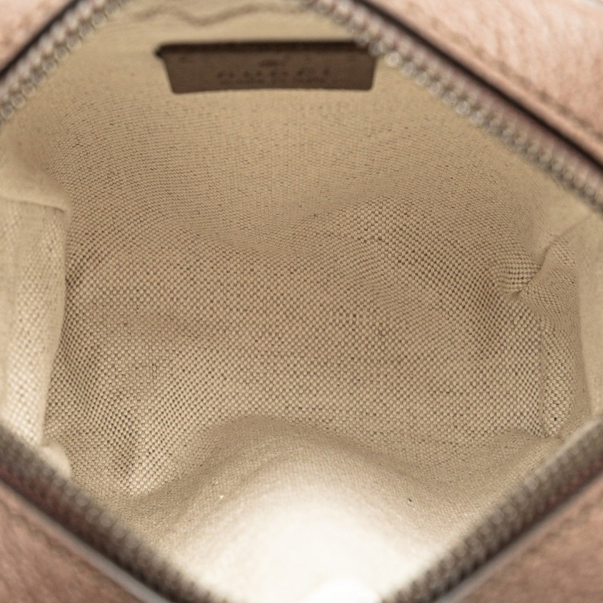 Gucci Sherry Line Beige Brown Pvc Leather Shoulder Bag