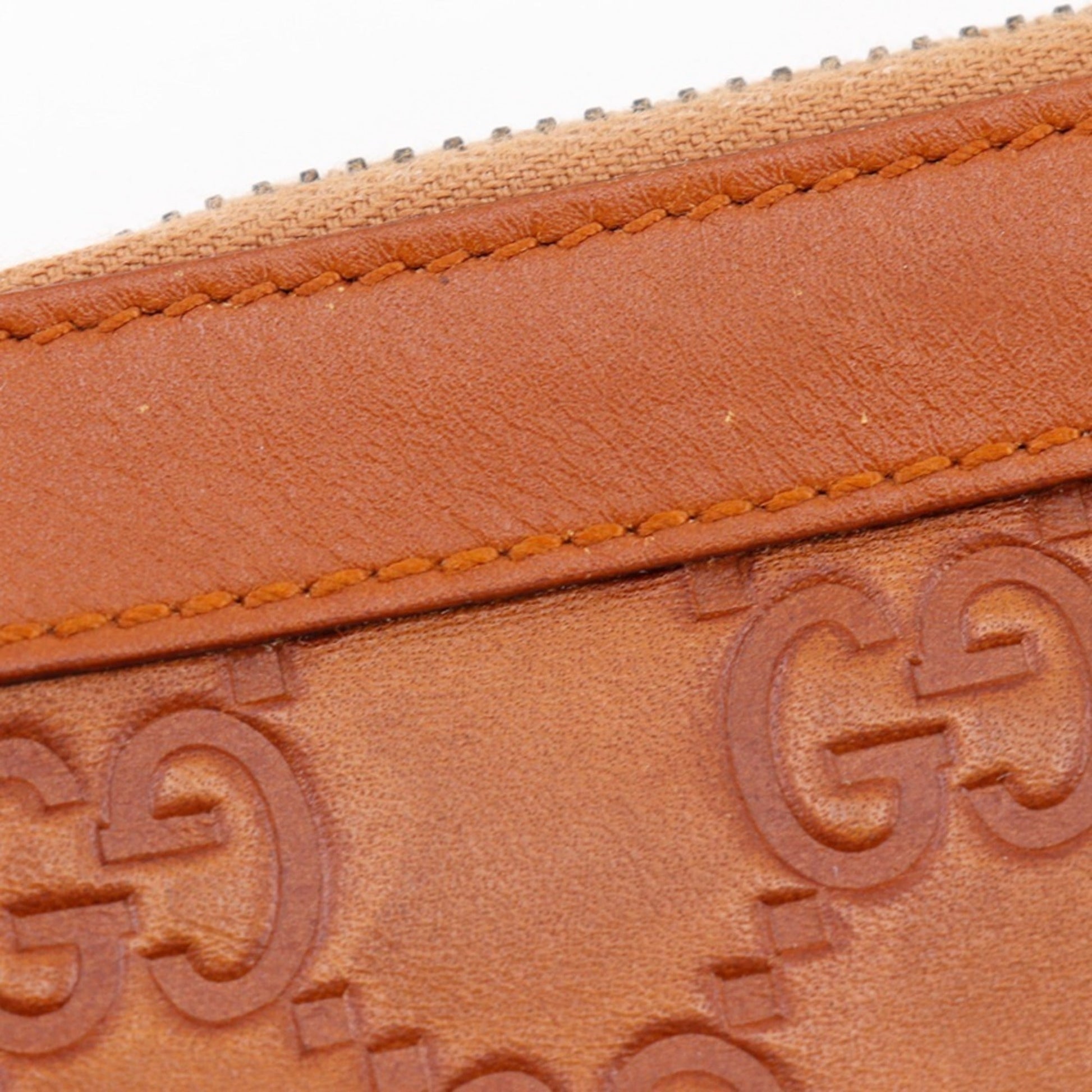 Gucci Brown Leather Pouch