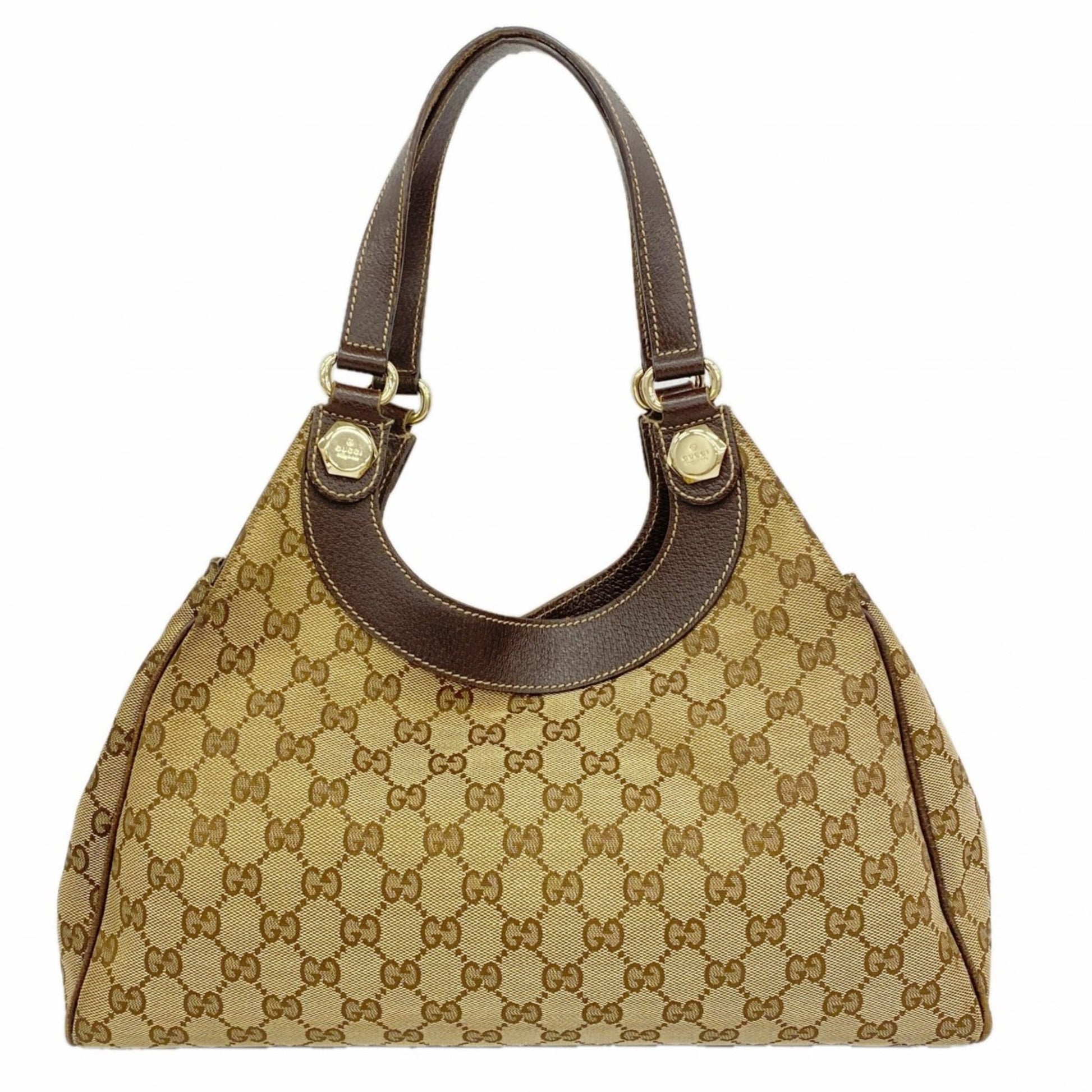 Gucci Brown Canvas Handbag