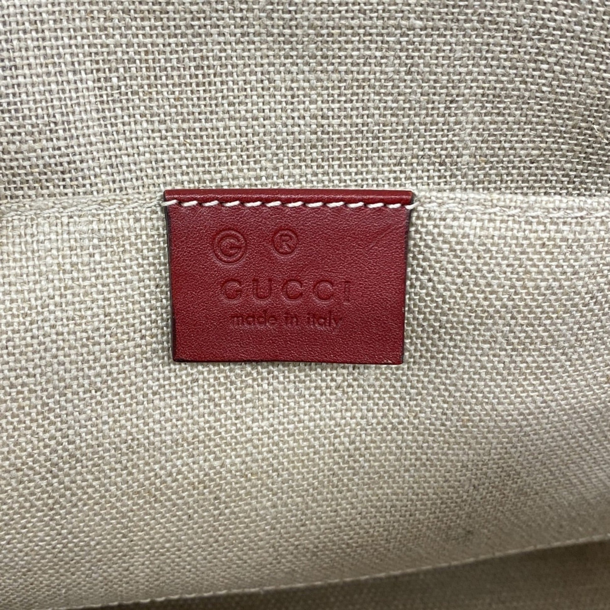 Gucci Red Color Leather Handbag