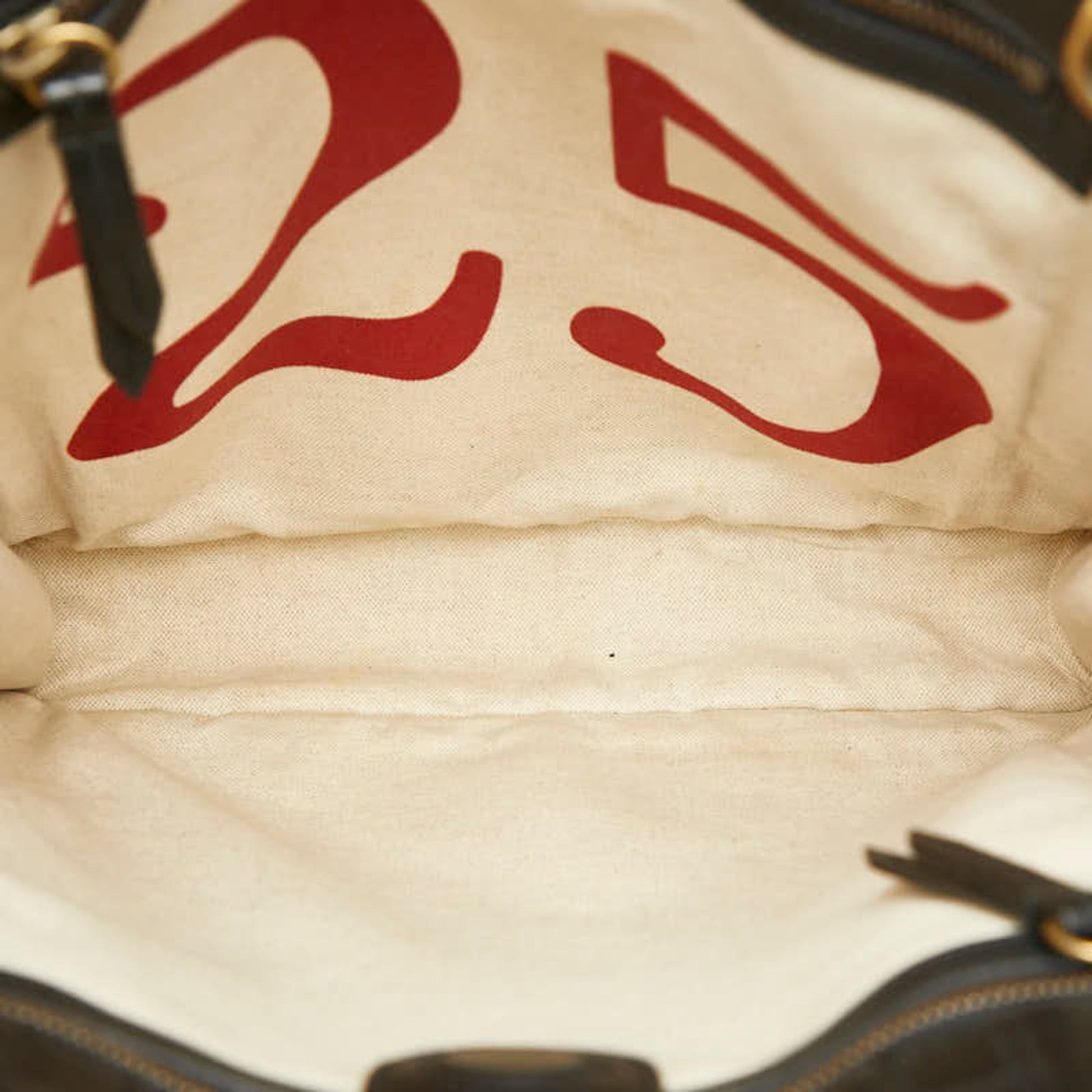 Gucci Beige Pvc Leather Tote Bag