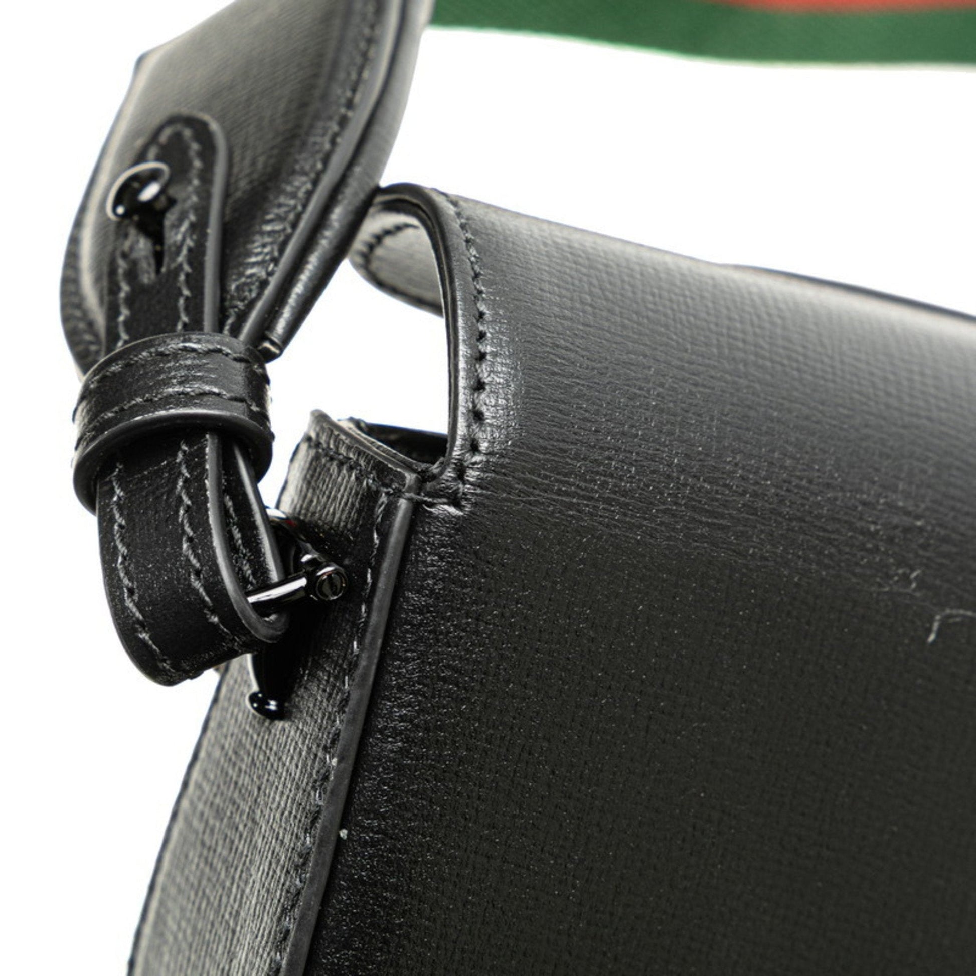 Gucci Black Pvc Leather Shoulder Bag