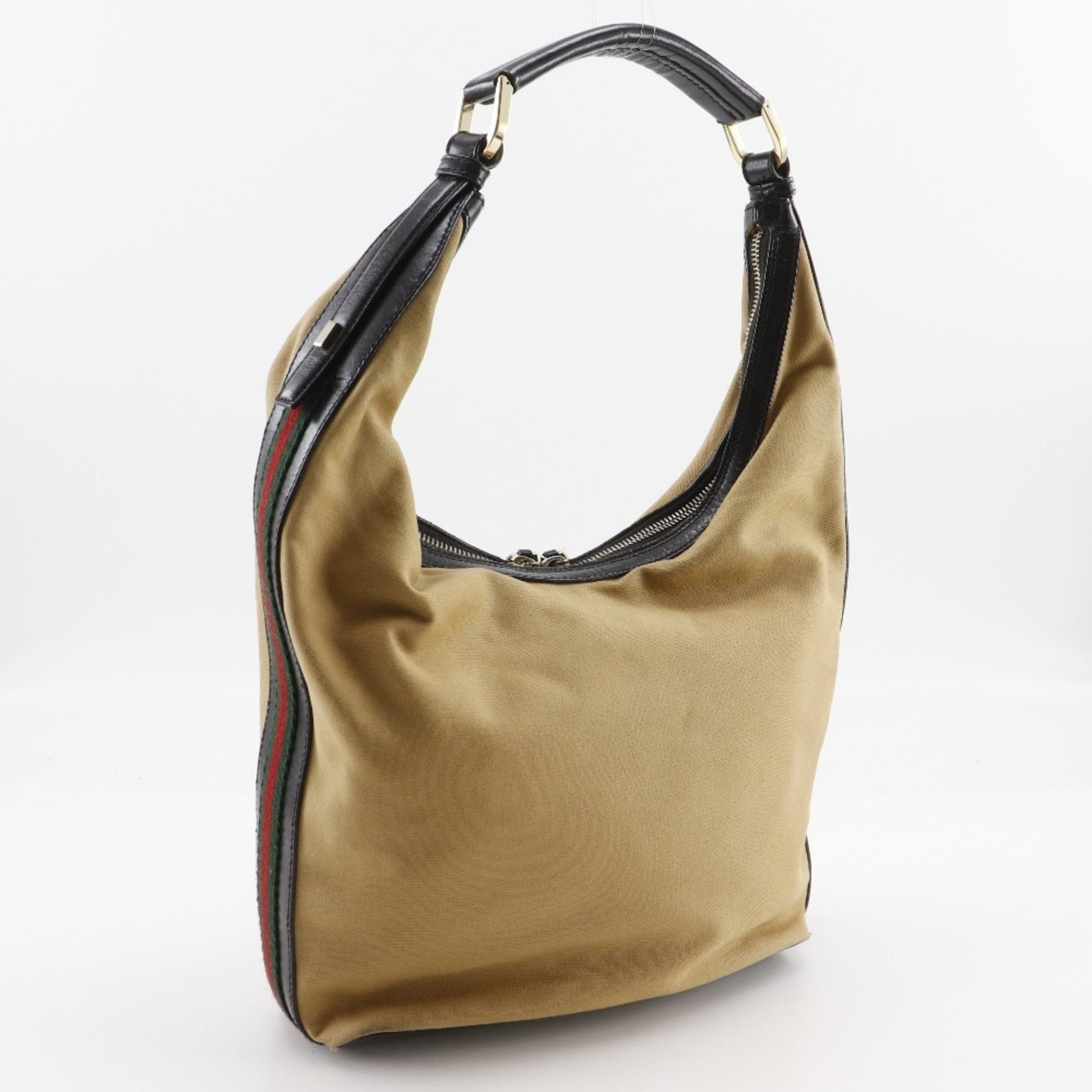 Gucci Beige Canvas Shoulder Bag
