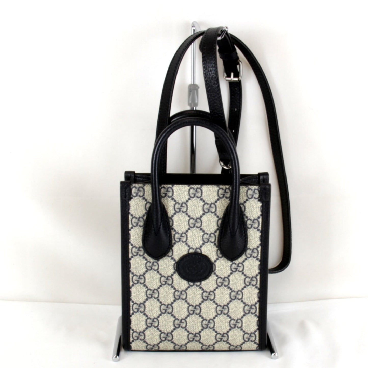Gucci Black Leather Tote Bag