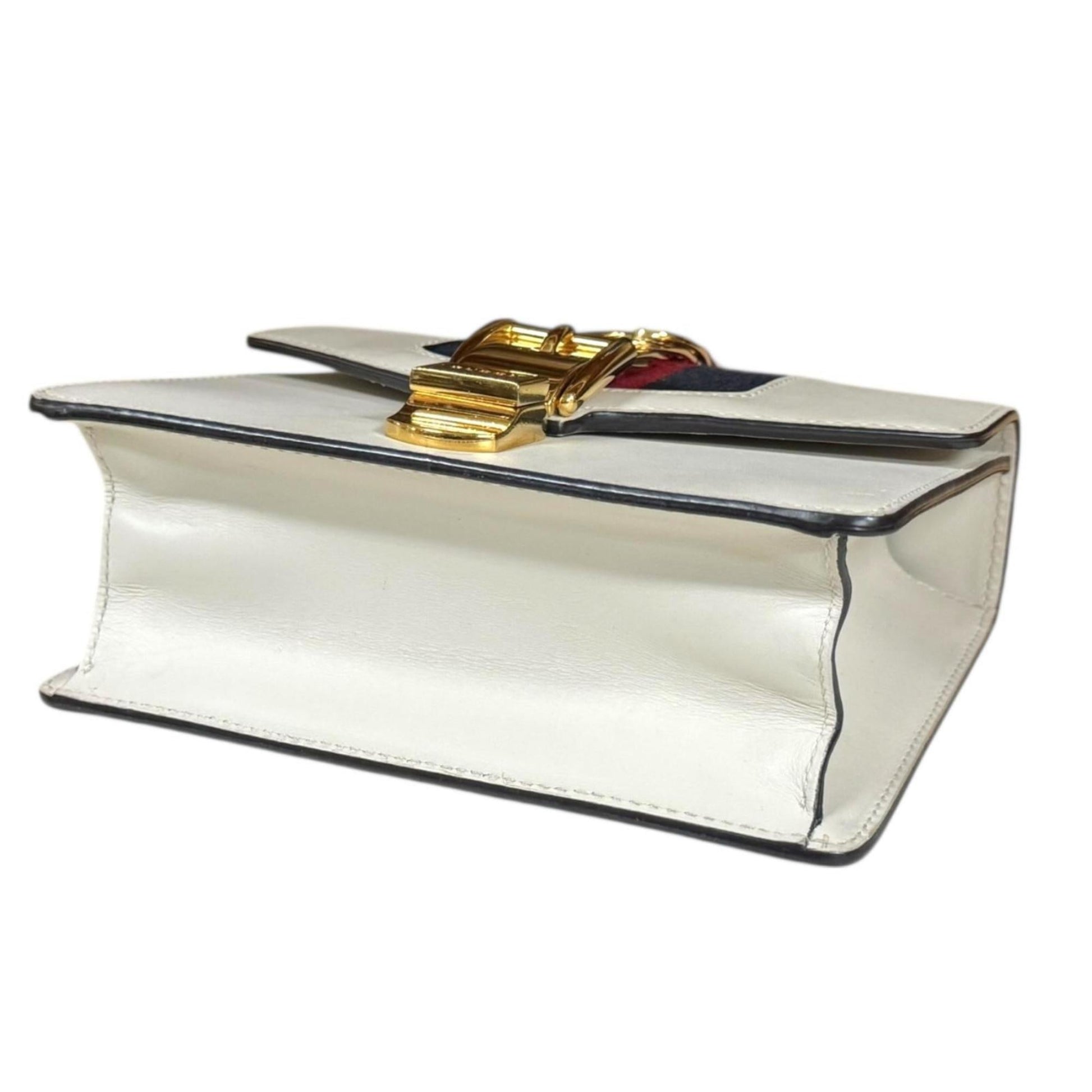 Gucci Ivory White Leather Shoulder Bag