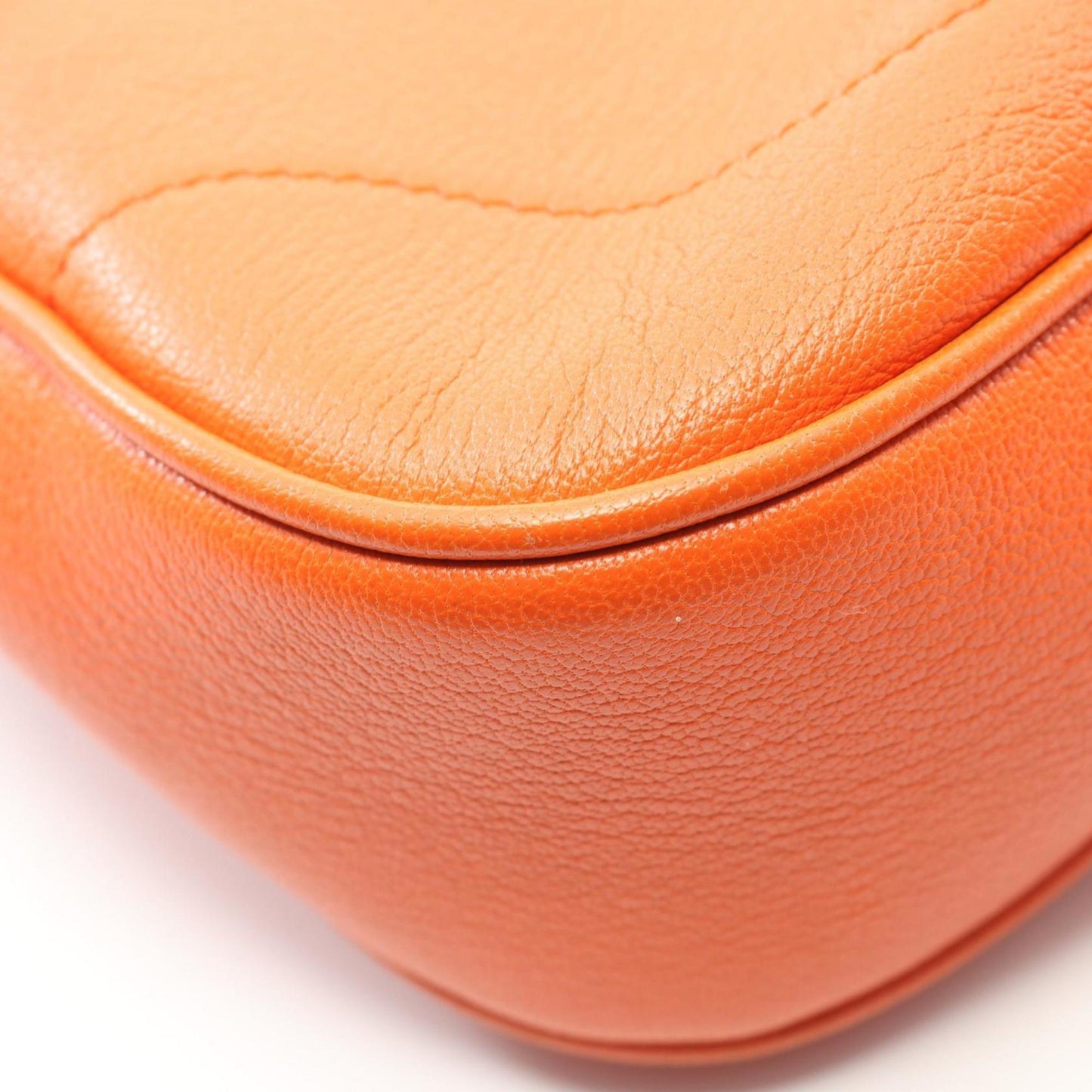 Gucci Orange Leather Shoulder Bag