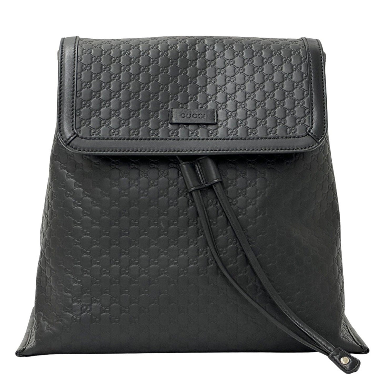 Gucci Black Leather Backpack