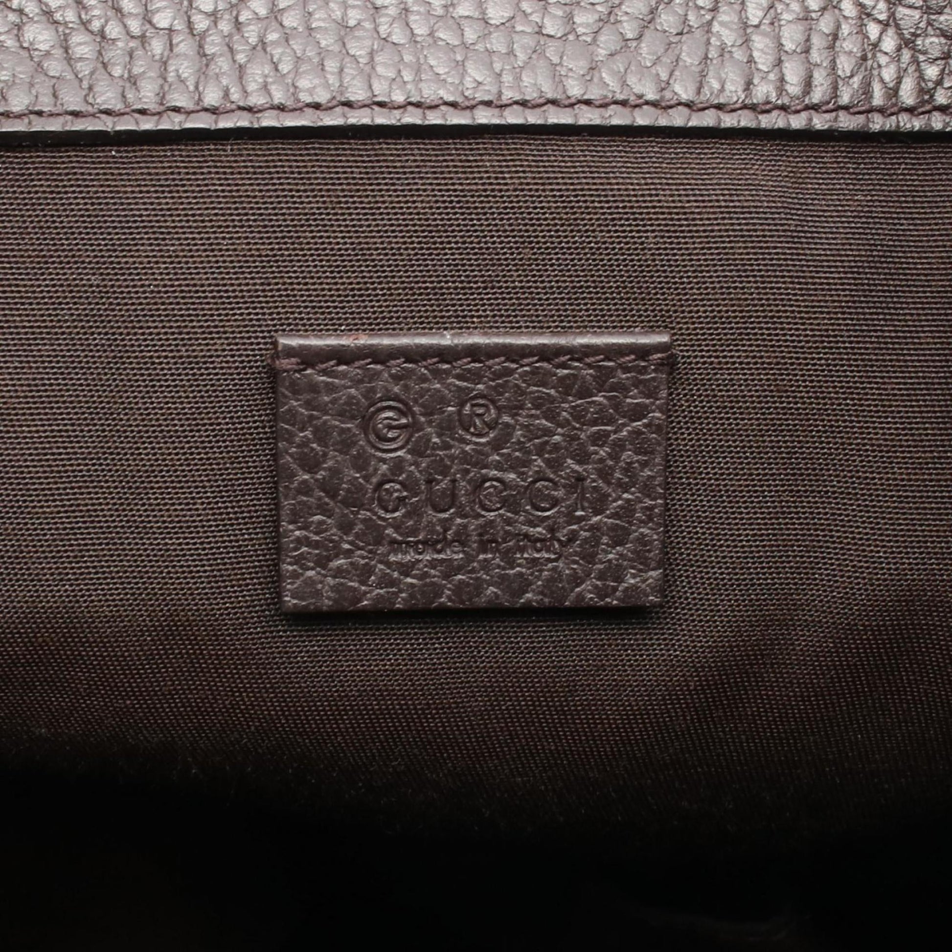Gucci Beige Brown Gg Canvas Leather Backpack