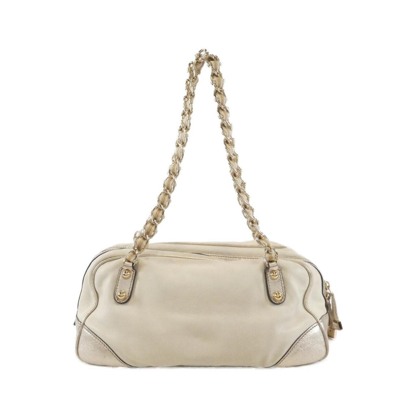 Gucci Ivory Leather Shoulder Bag
