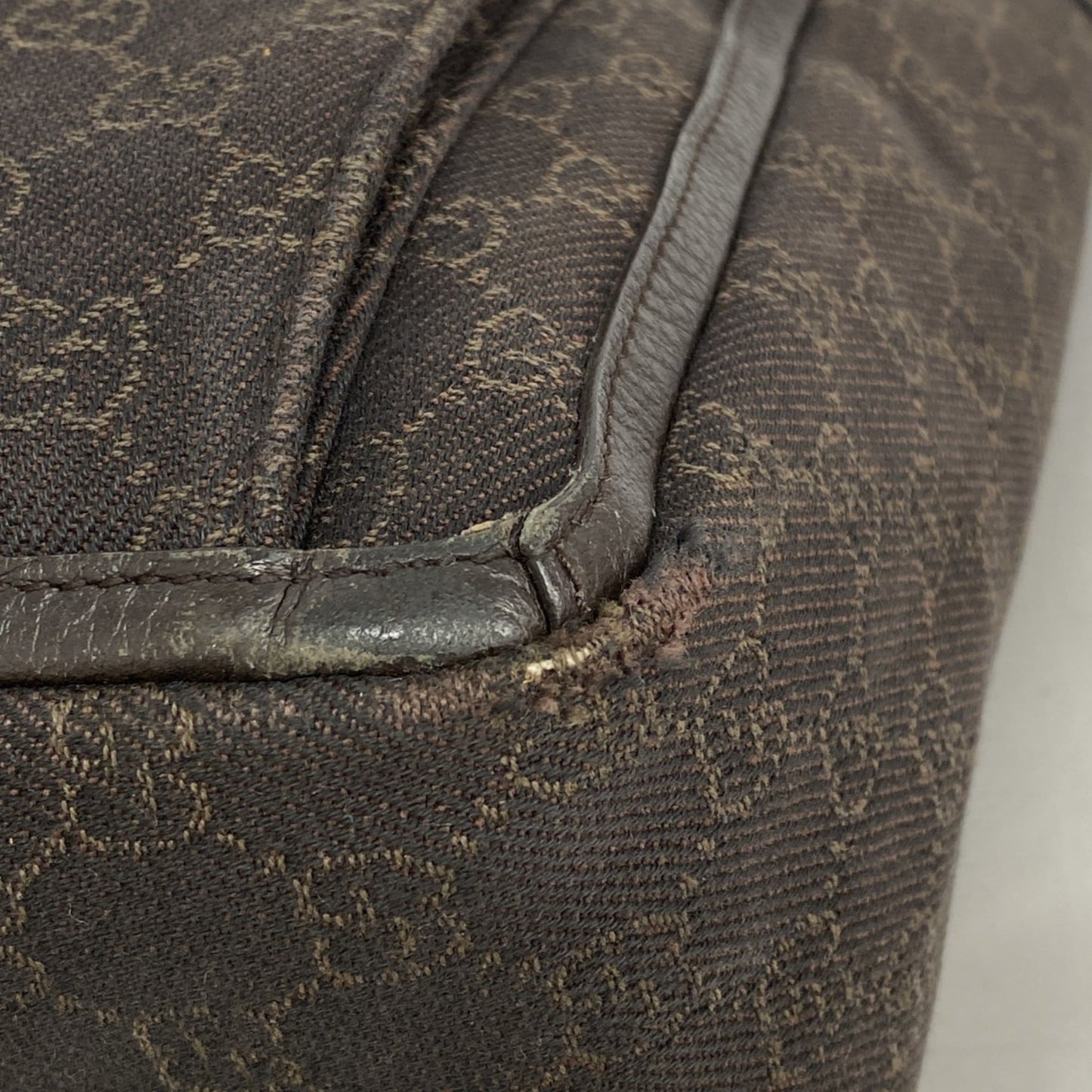 Gucci Brown Denim Tote Bag