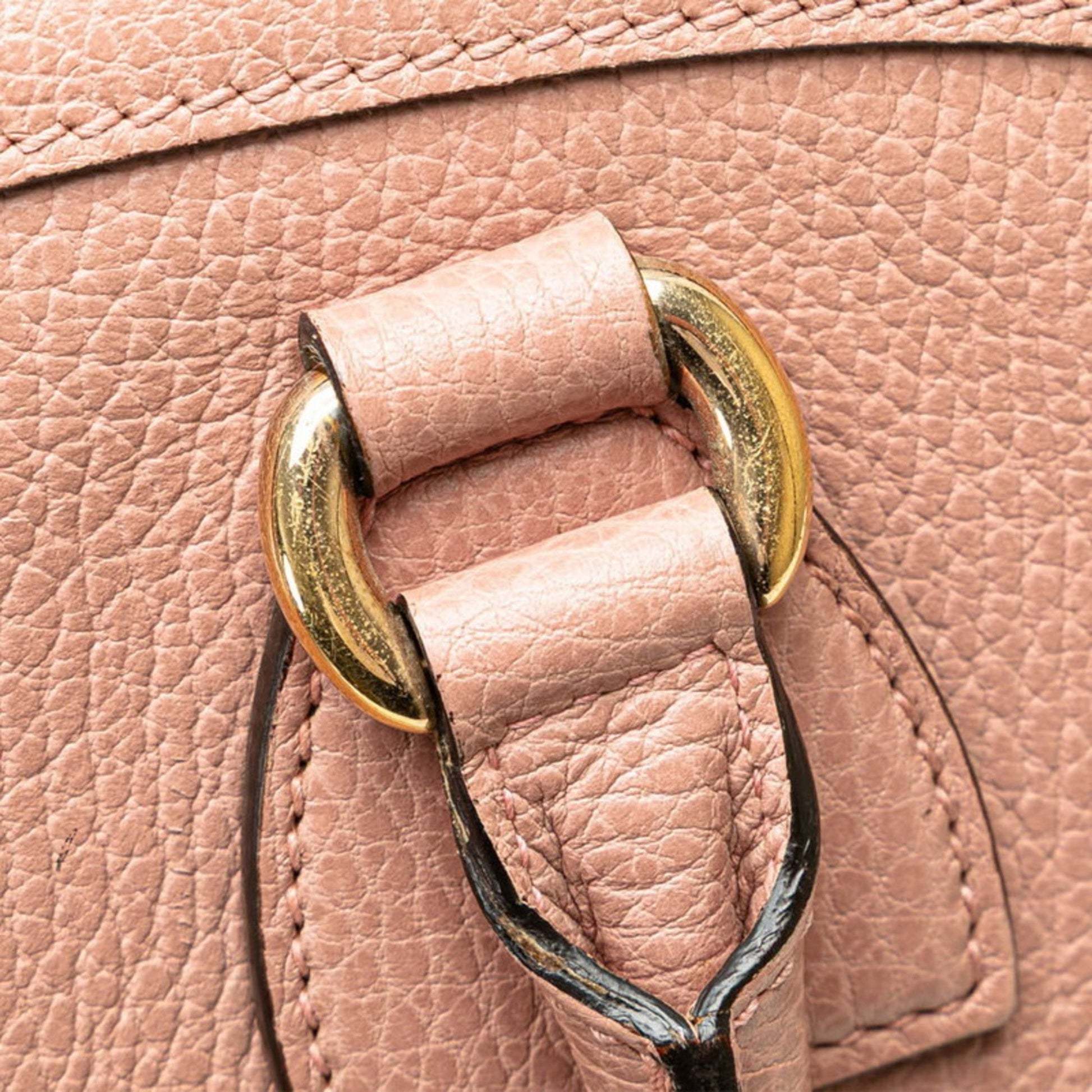 Gucci Pink Leather Handbag Shoulder Bag