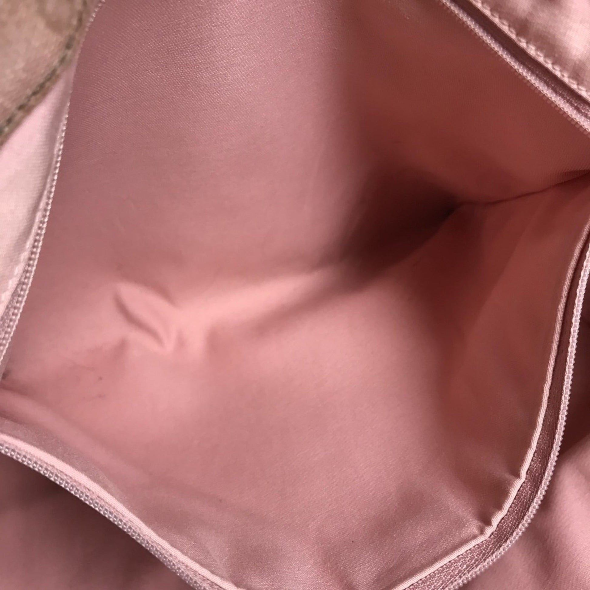 Gucci Pink White Leather Handbag Shoulder Bag Tote Bag