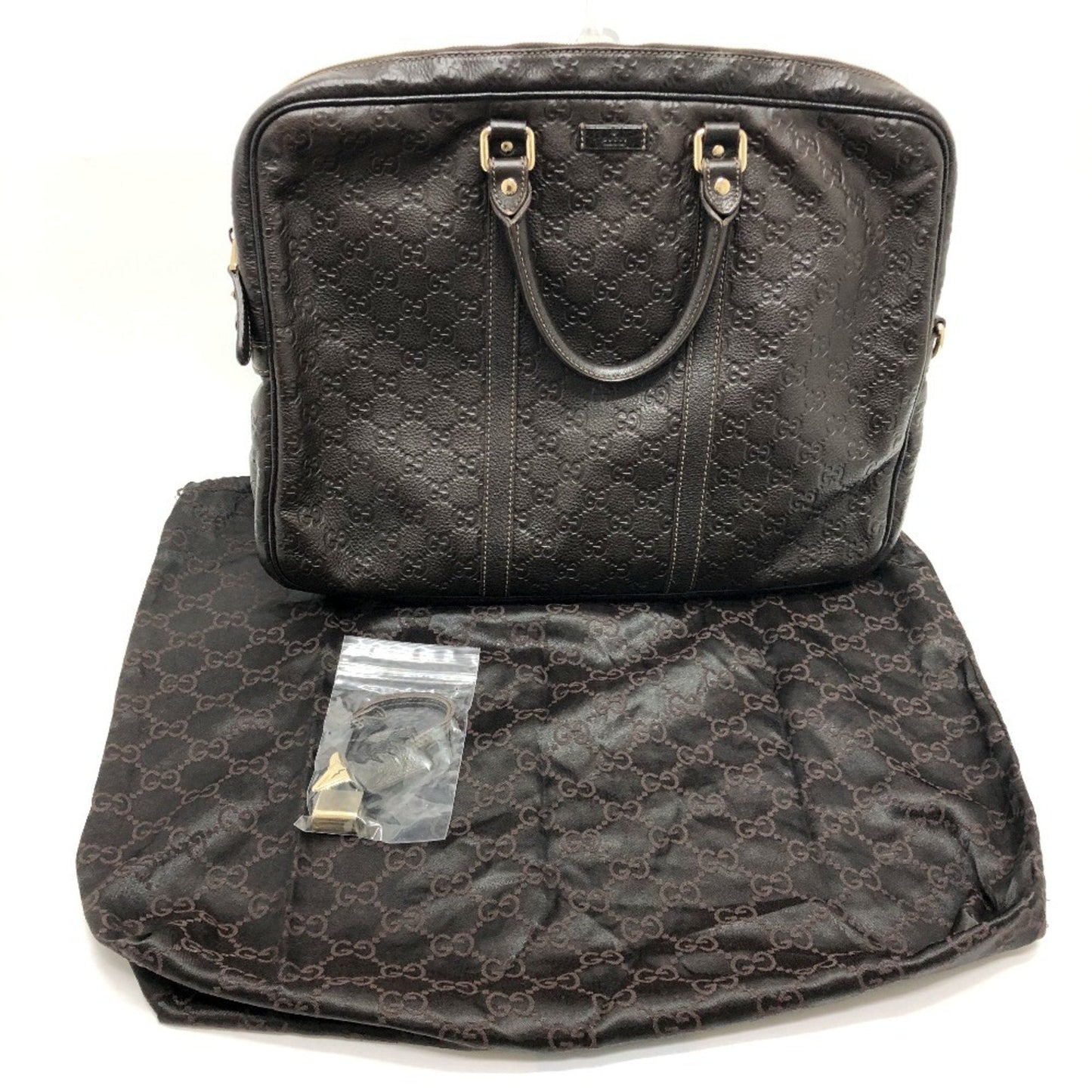 Gucci Brown Leather Briefcase Handbag