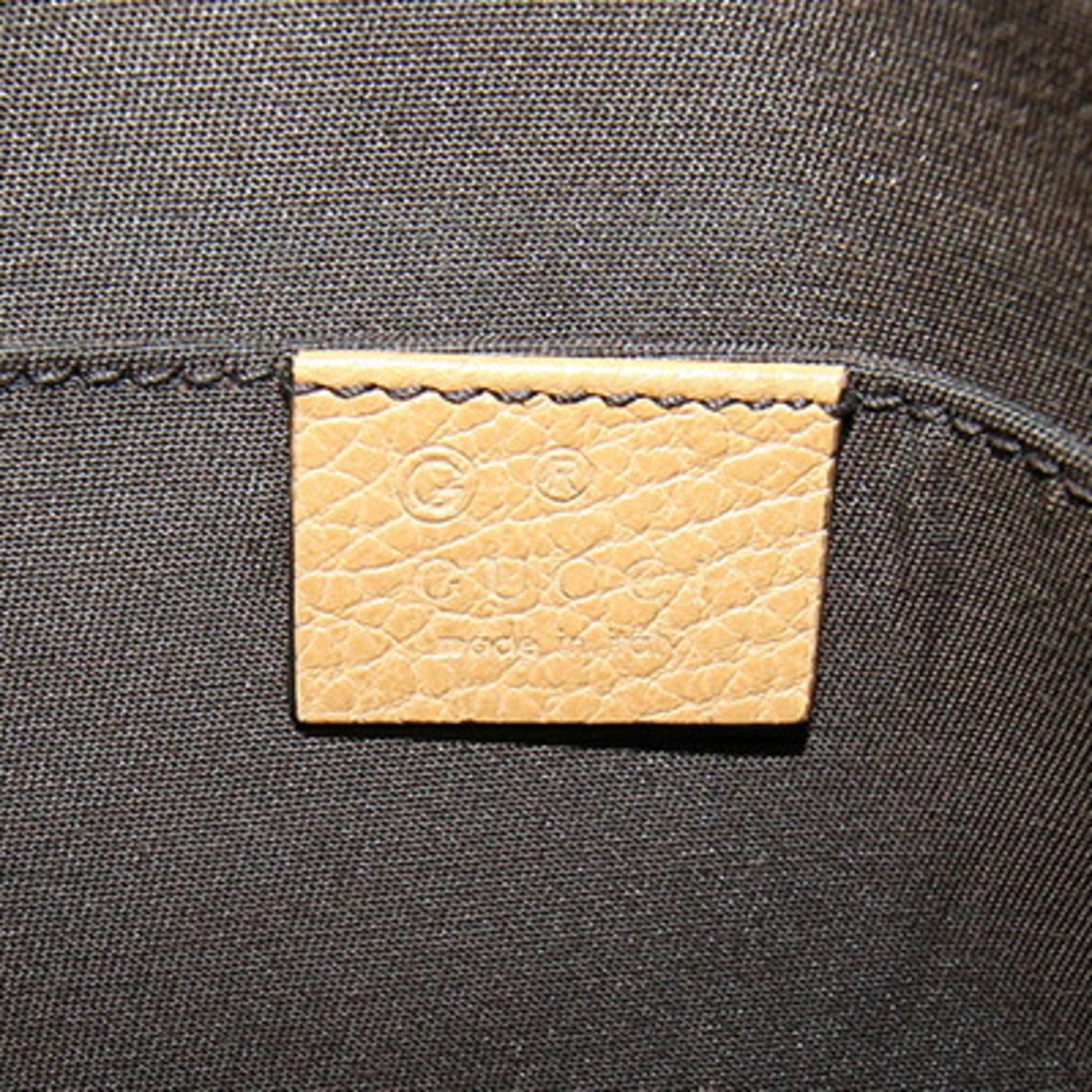 Gucci Light Brown Ochre Leather Handbag Shoulder Bag