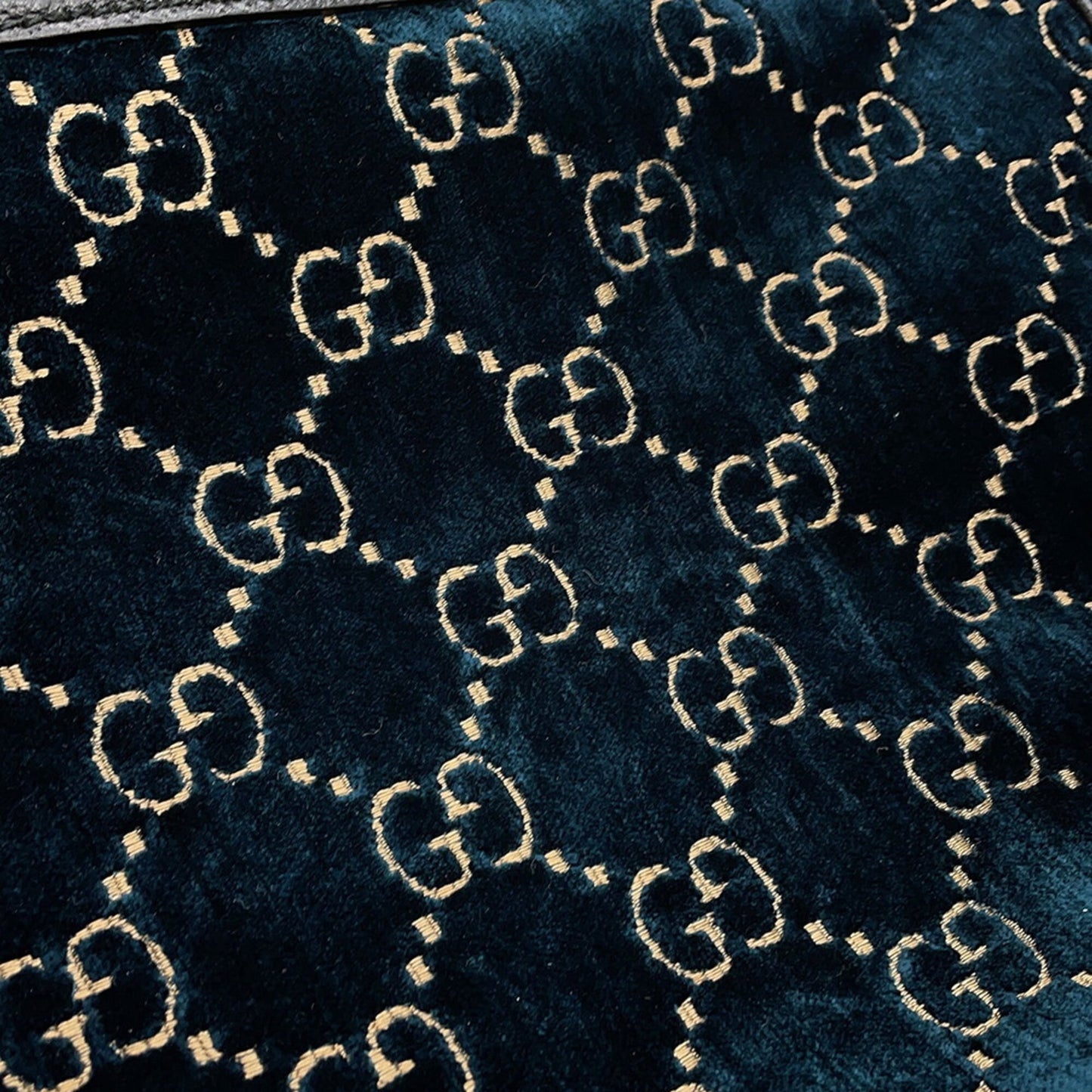 Gucci Blue Velvet Backpack