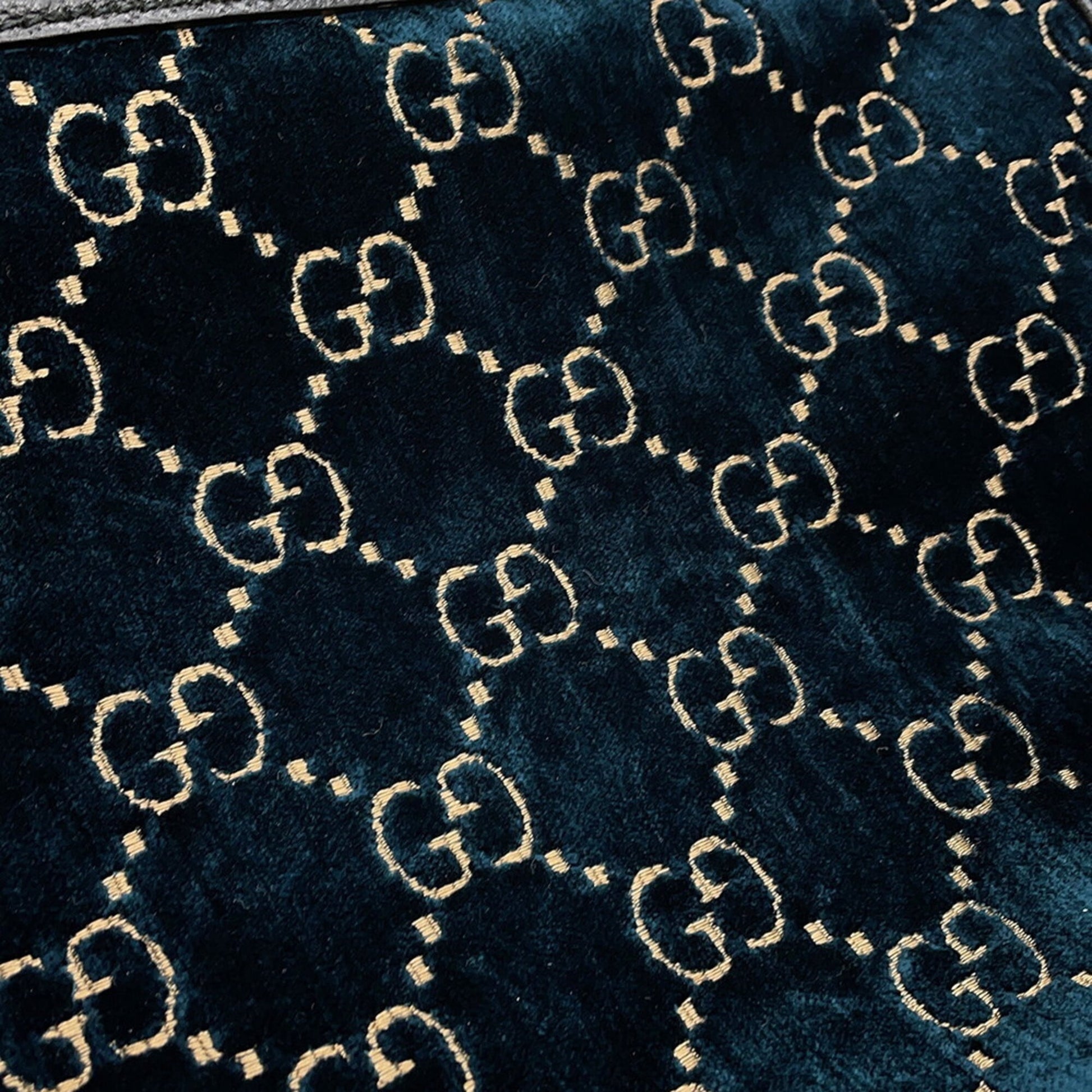 Gucci Blue Velvet Backpack