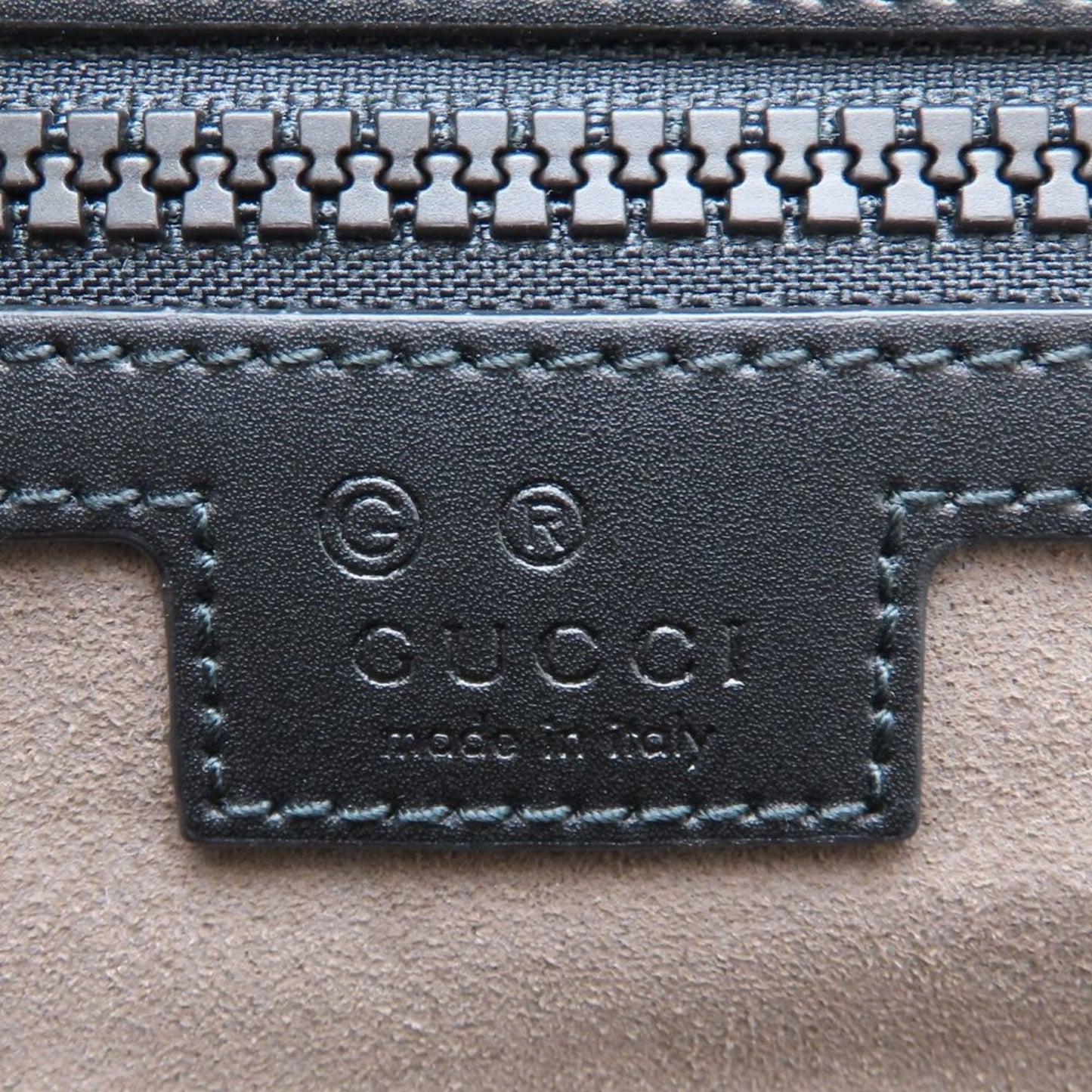 Gucci Beige Black Gg Supreme Leather Backpack