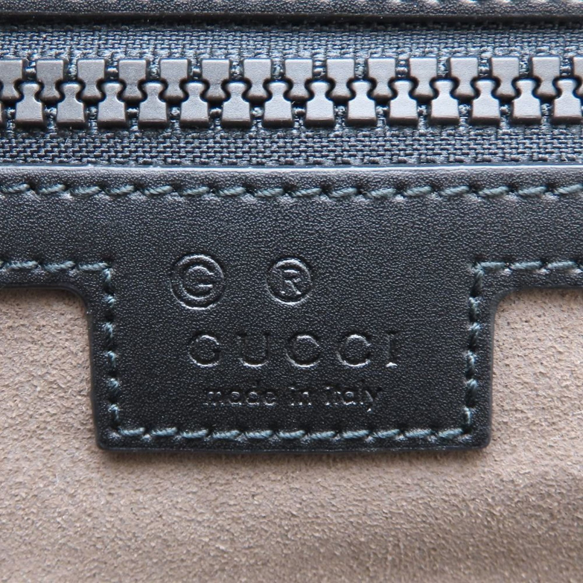 Gucci Beige Black Gg Supreme Leather Backpack