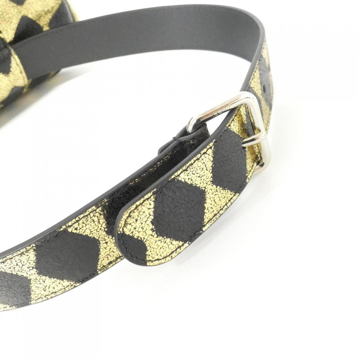 Gucci Black Gold Leather Fanny Pack