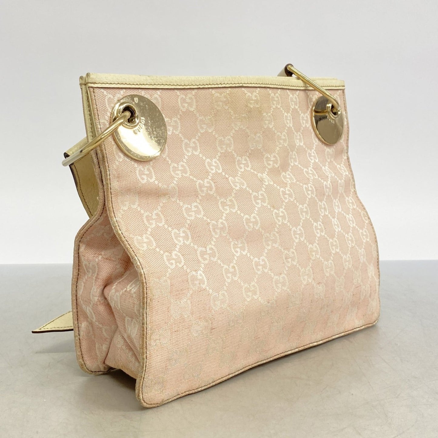 Gucci Pink Canvas Shoulder Bag