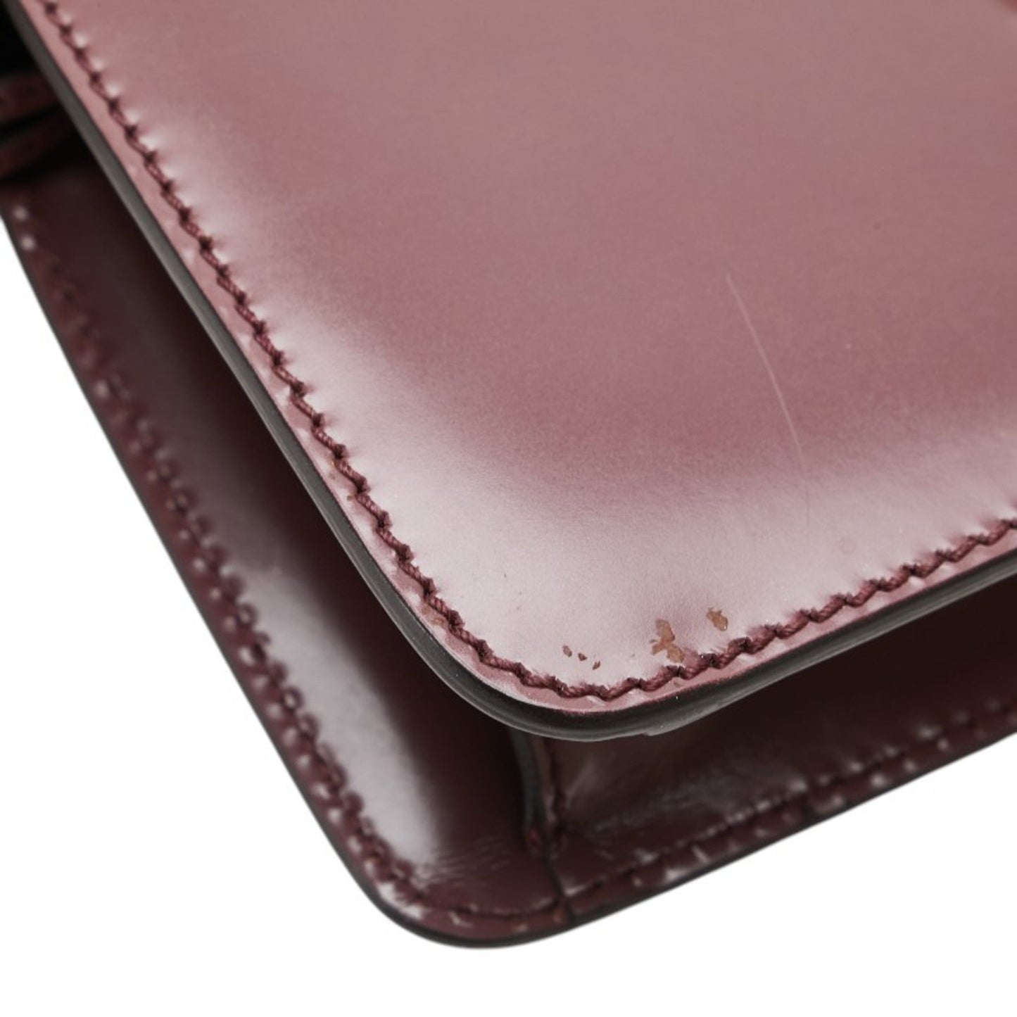 Gucci Wine Leather Clutch Bag