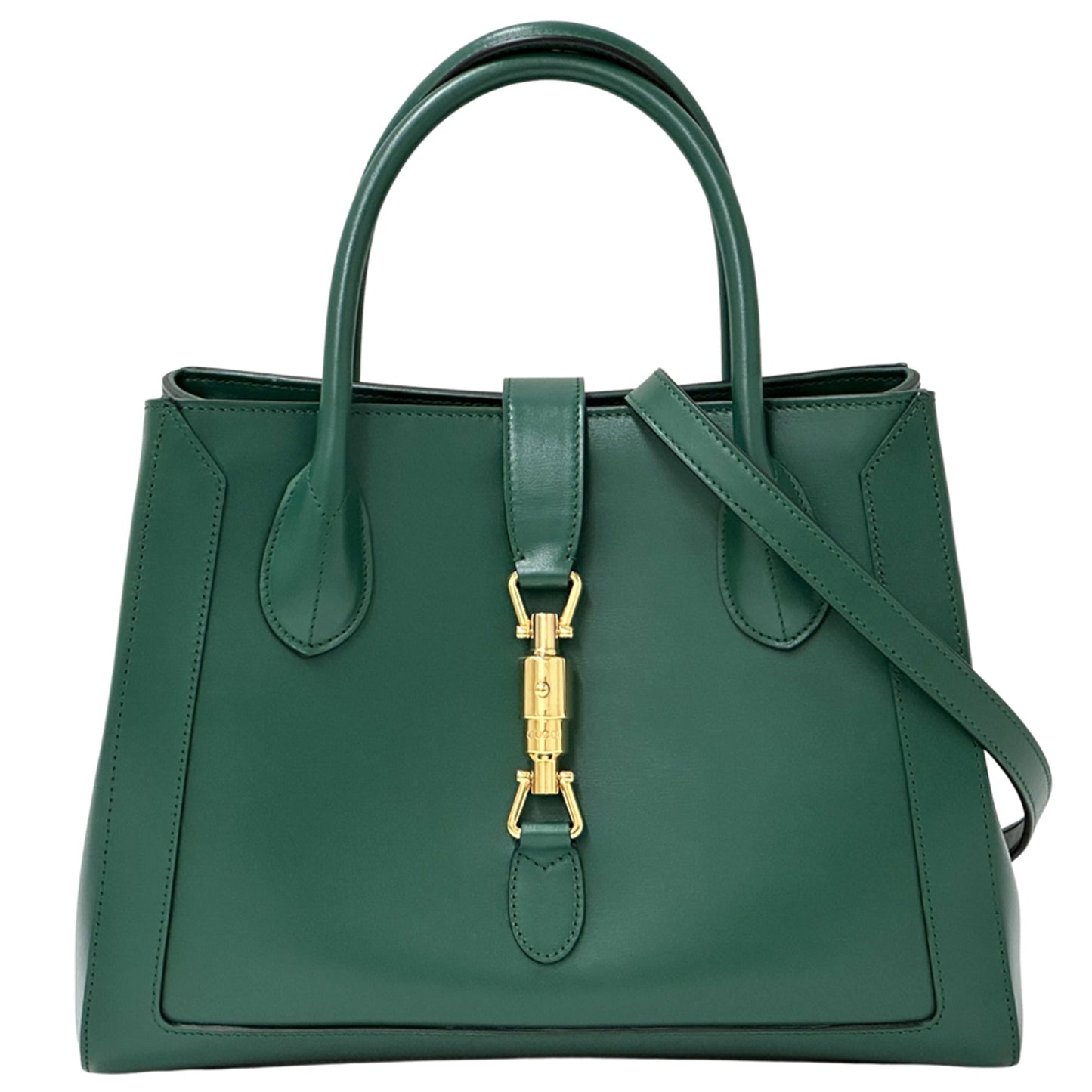 Gucci Green Leather Handbag Shoulder Bag
