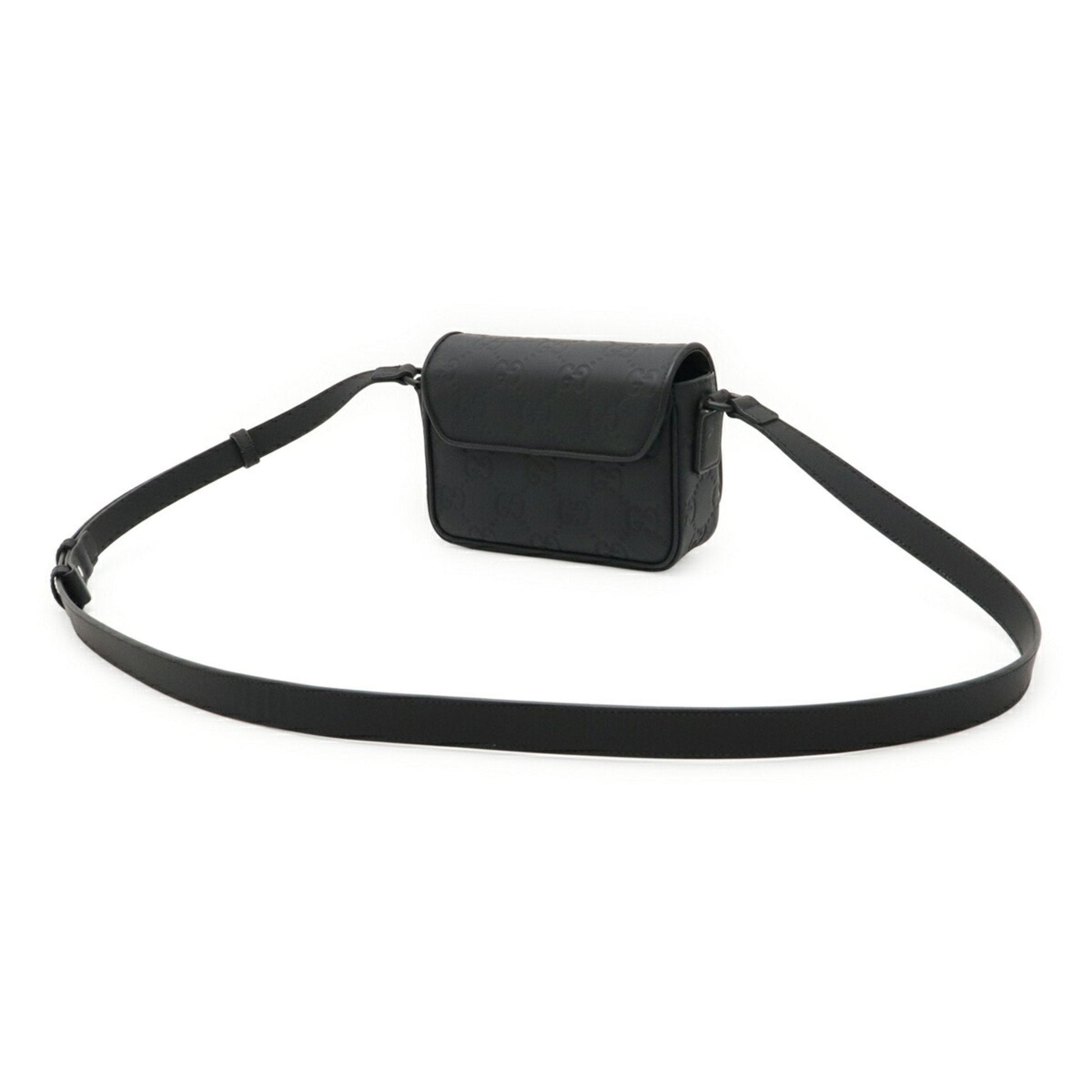 Gucci Black Leather Shoulder Bag