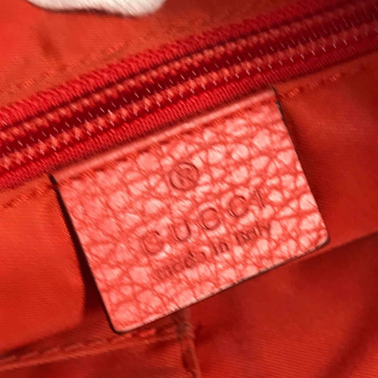 Gucci Orange Nylon Handbag Shoulder Bag Tote Bag