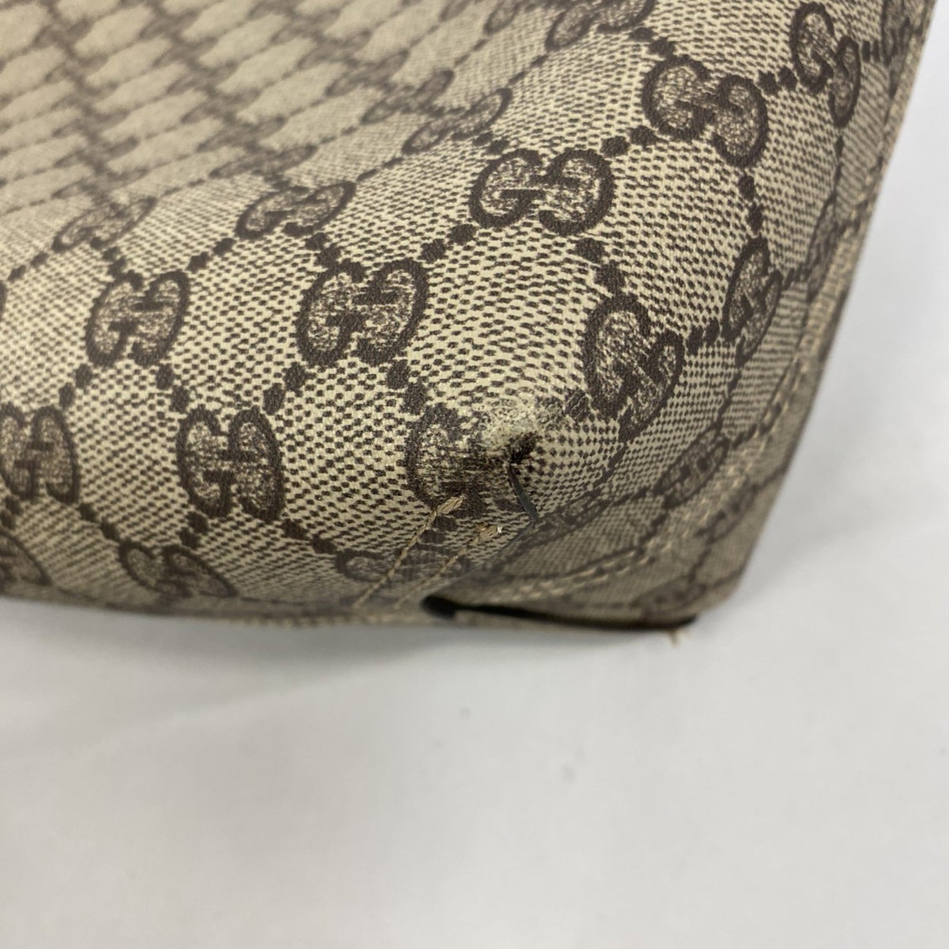 Gucci Beige Pink Pvc Tote Bag
