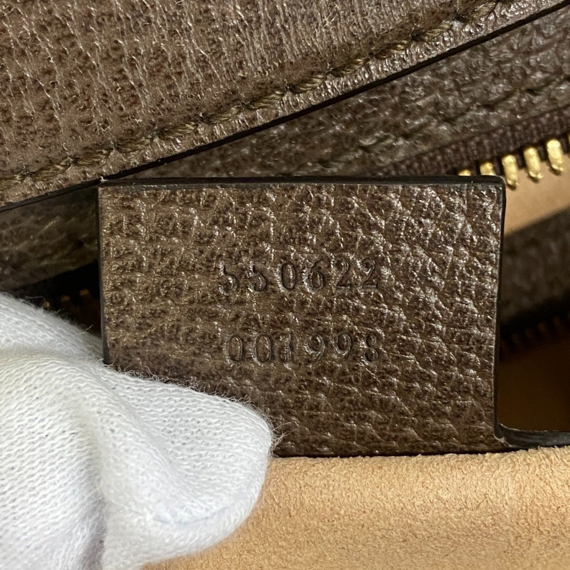 Gucci Brown Pvc Coated Canvas Shoulder Bag