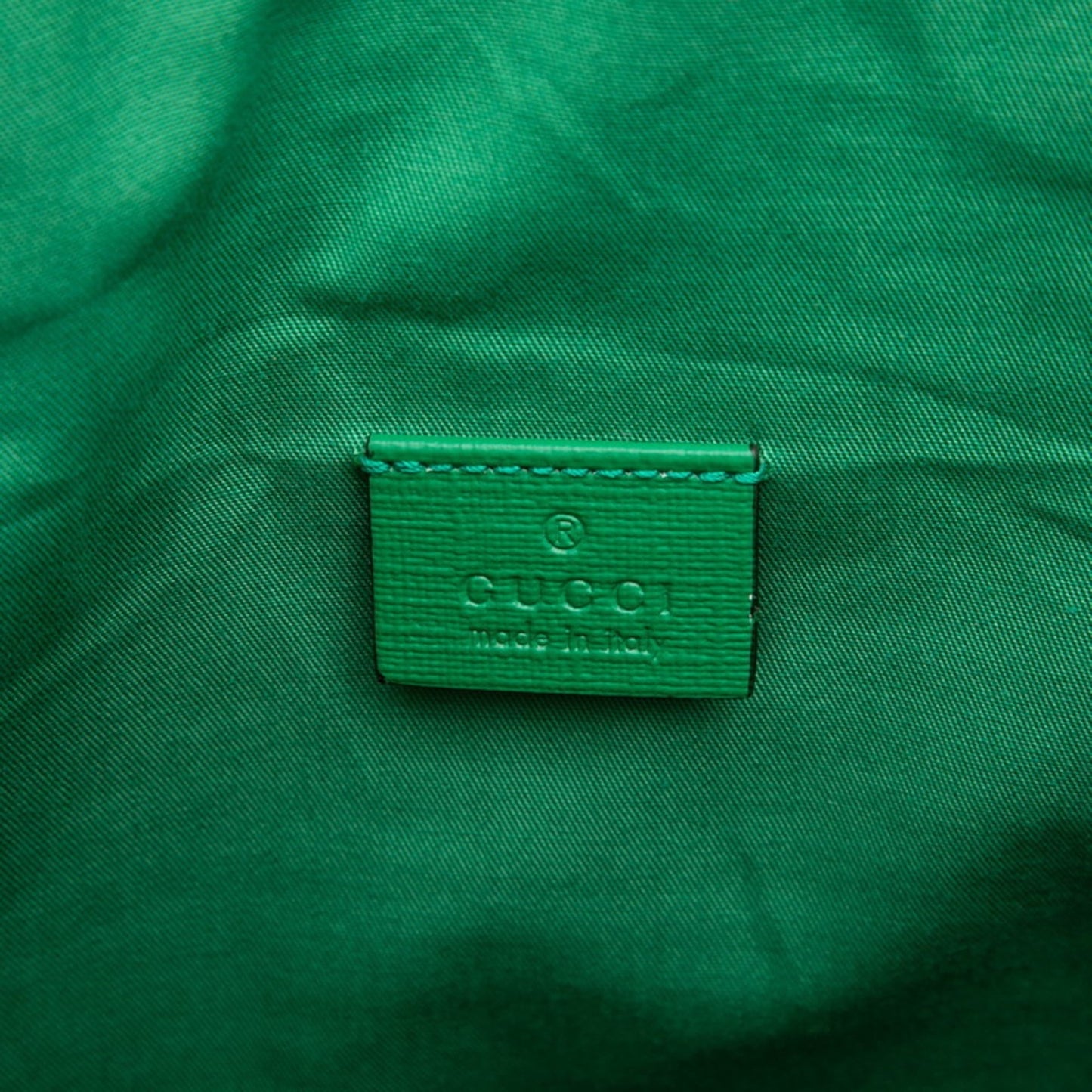 Gucci Green Purple Canvas Handbag Tote Bag