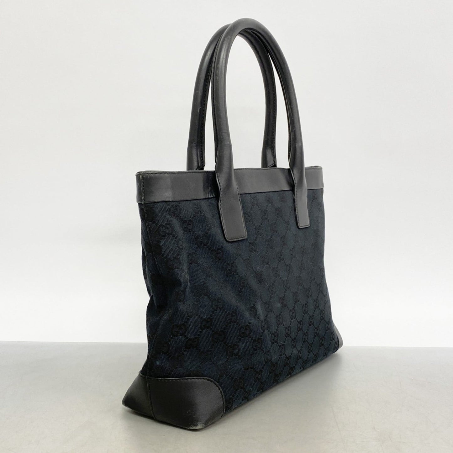 Gucci Black Canvas Tote Bag