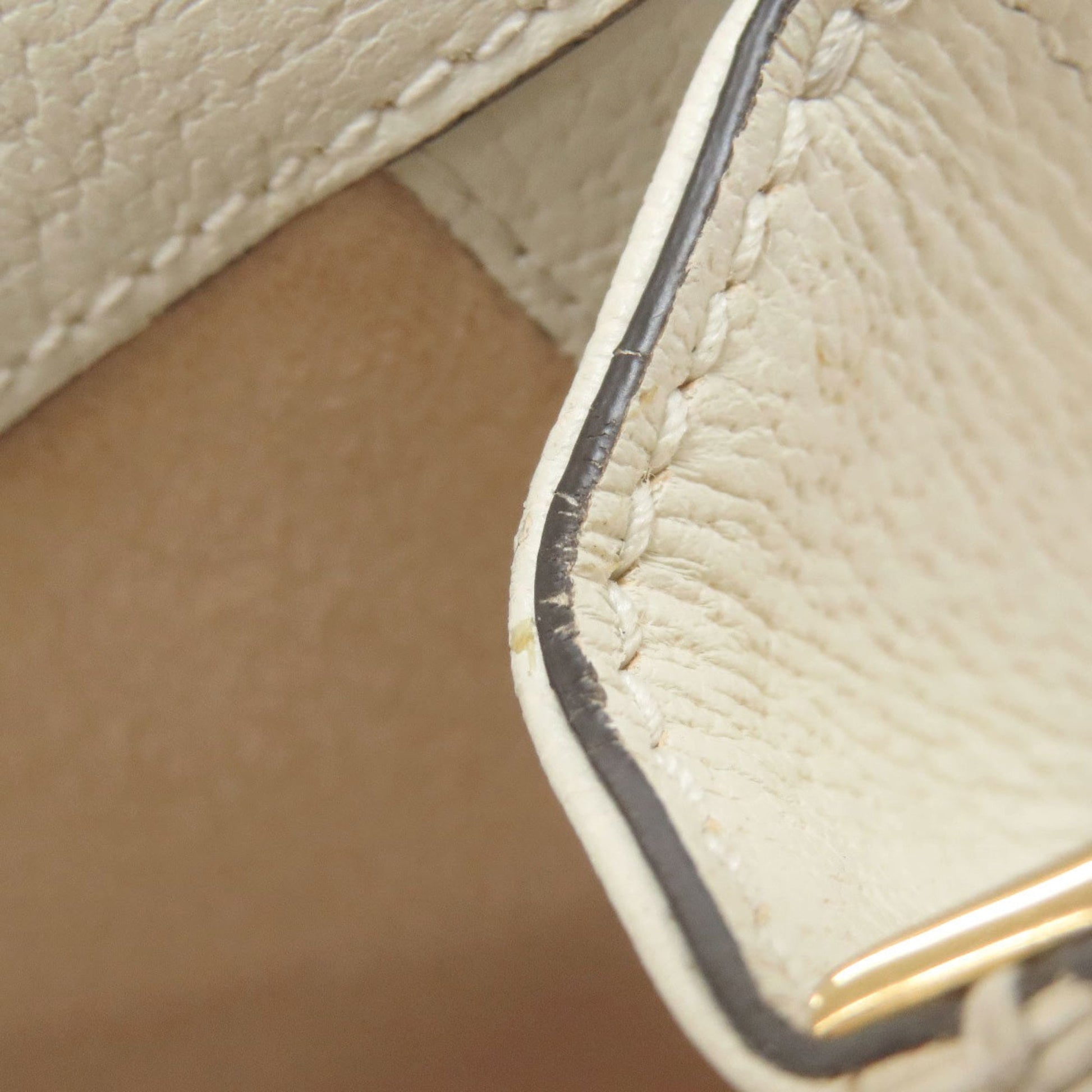 Gucci White Leather Shoulder Bag