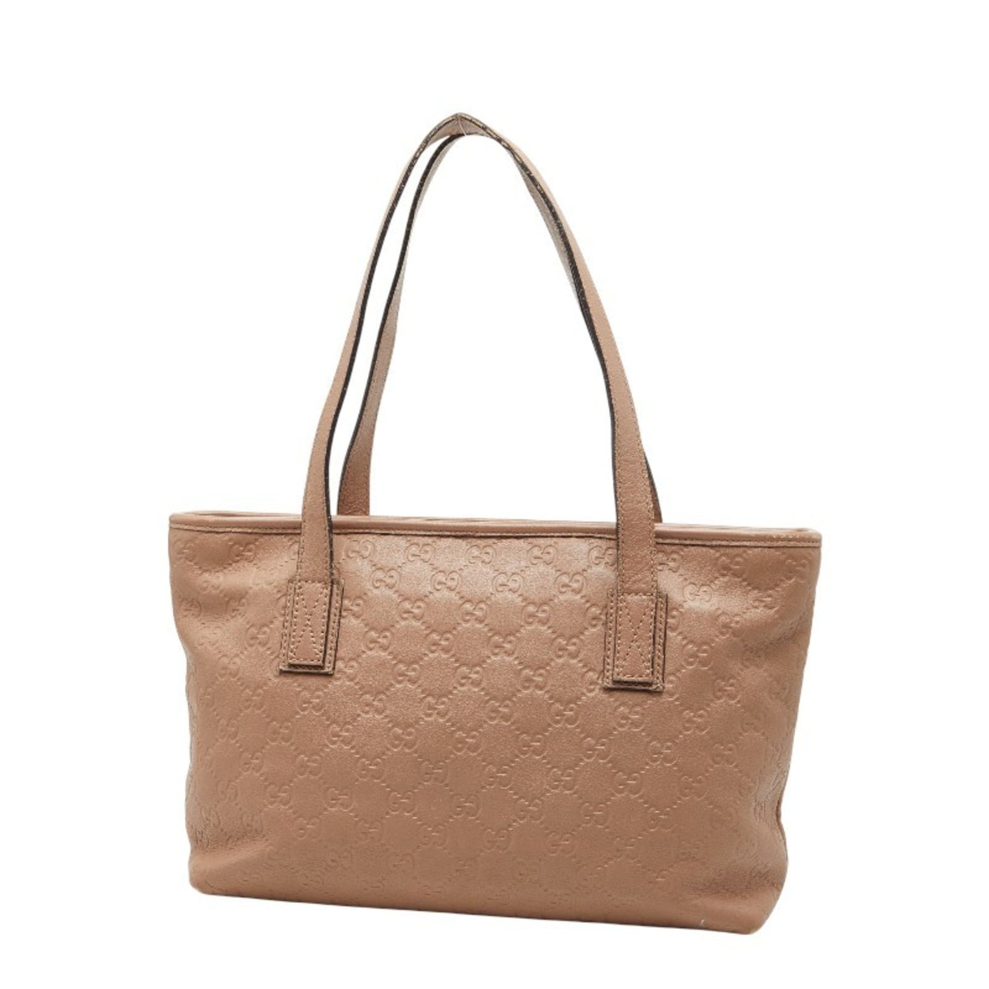Gucci Beige Leather Handbag Tote Bag