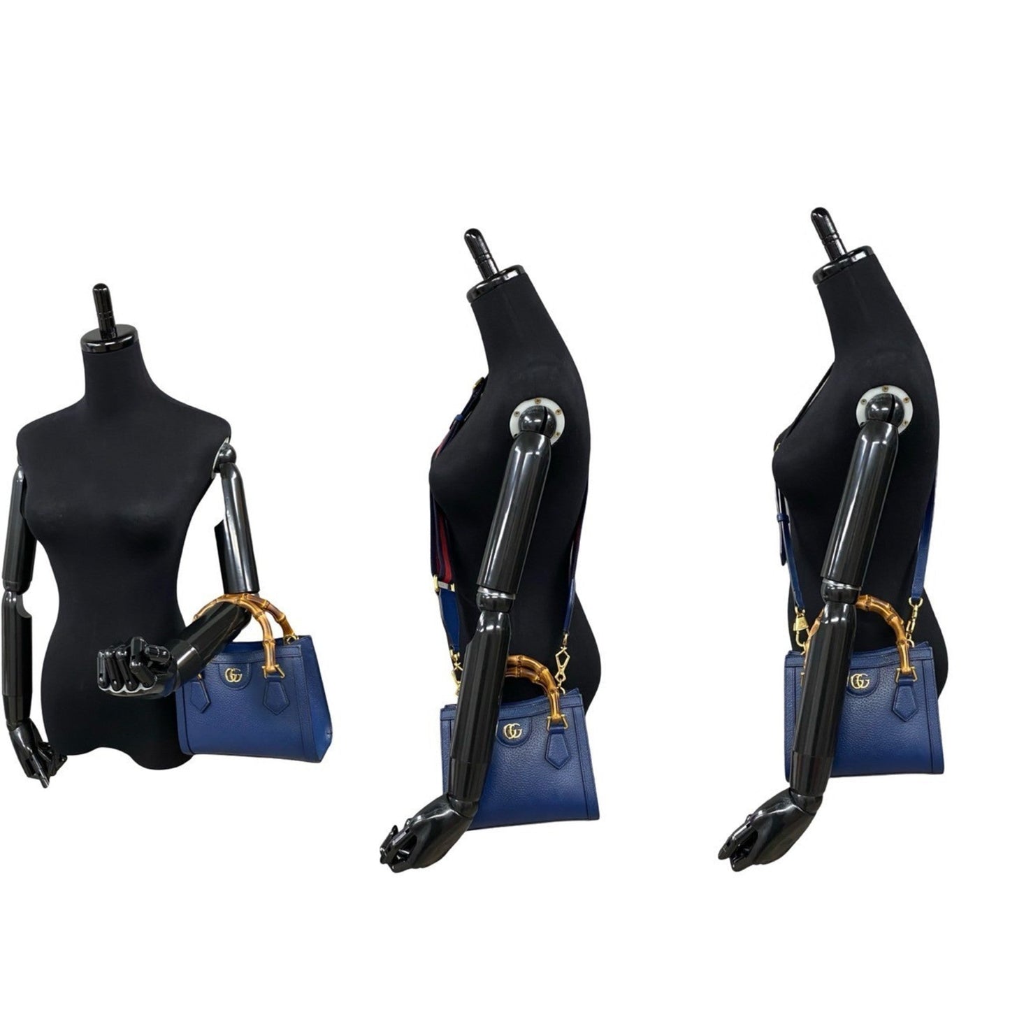 Gucci Navy Leather Handbag Shoulder Bag