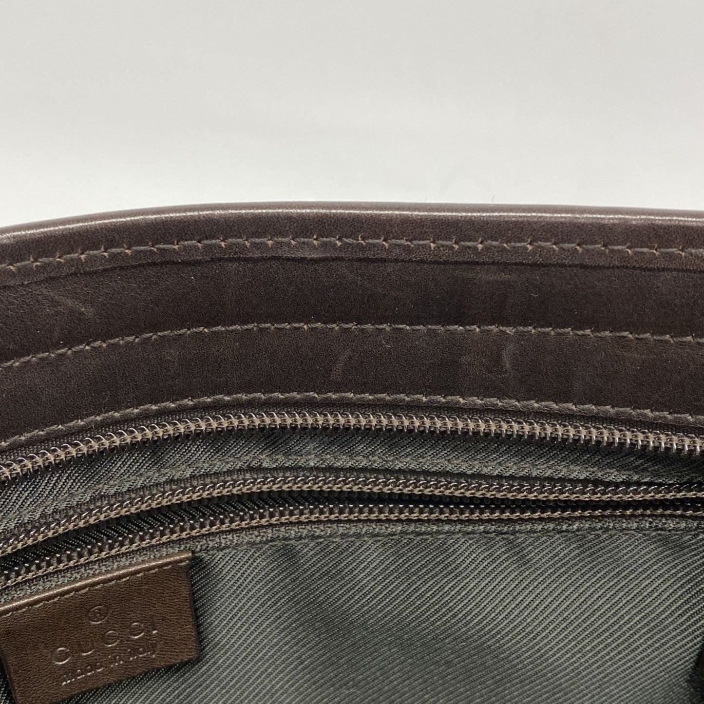 Gucci Brown Denim Tote Bag